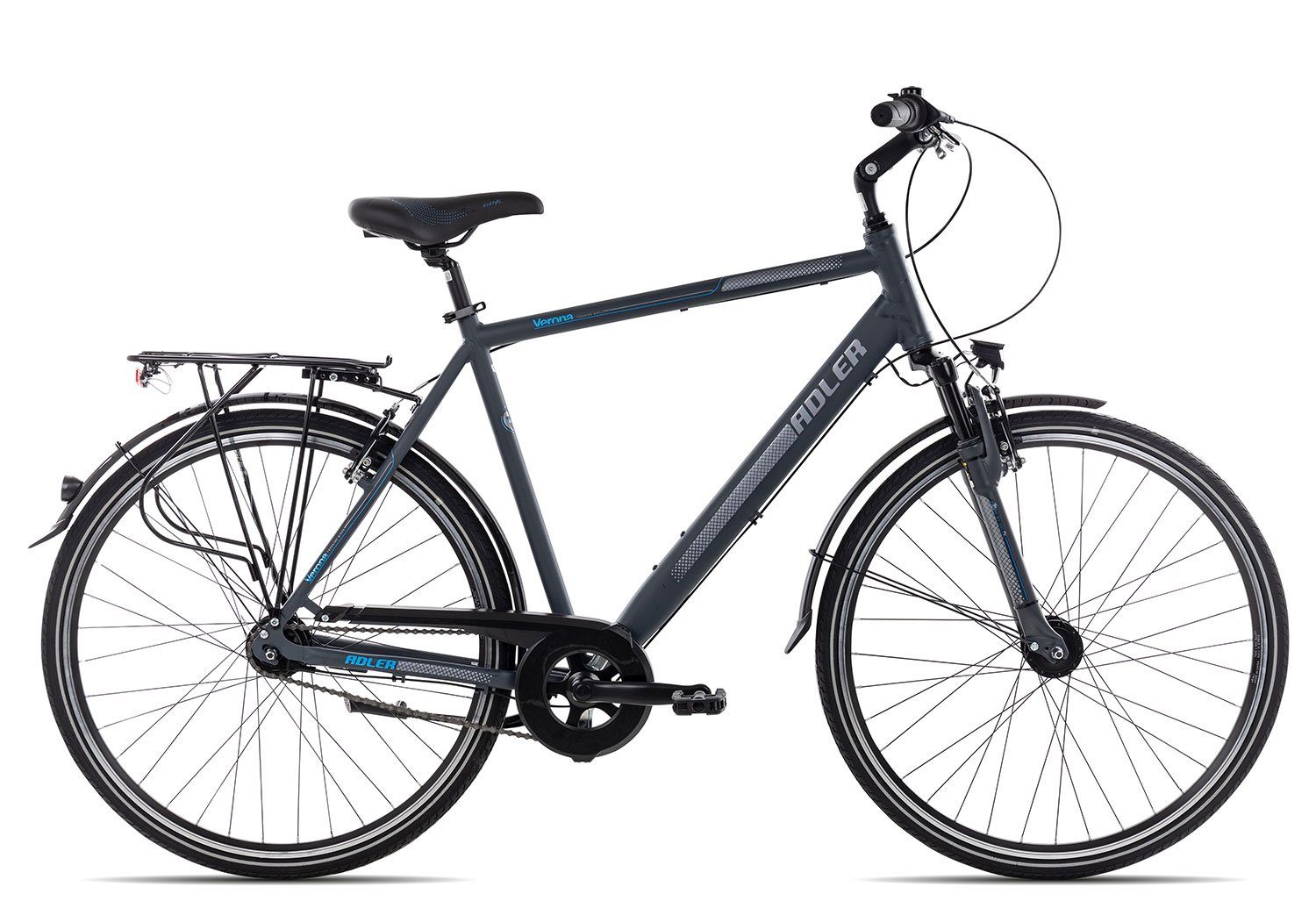 Adler Cityrad Nexus Rücktritt darkgrey matt/grey 7 Nexus, Citybike blue schwarz/grau Schaltwerk, Verona Shimano Gang 7