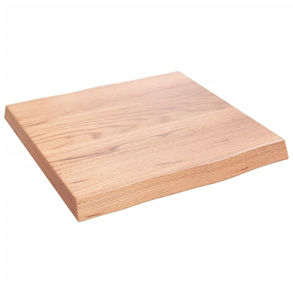 furnicato Massivholz cm St) Behandelt (1 40x40x(2-4) Tischplatte Baumkante