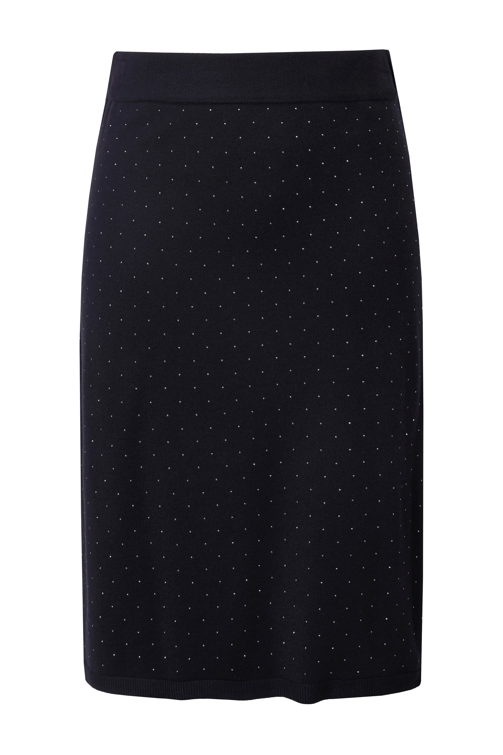 Studio Untold Schlupfrock Midirock Slim Shape Glitzernieten Elastikbund günstig online kaufen