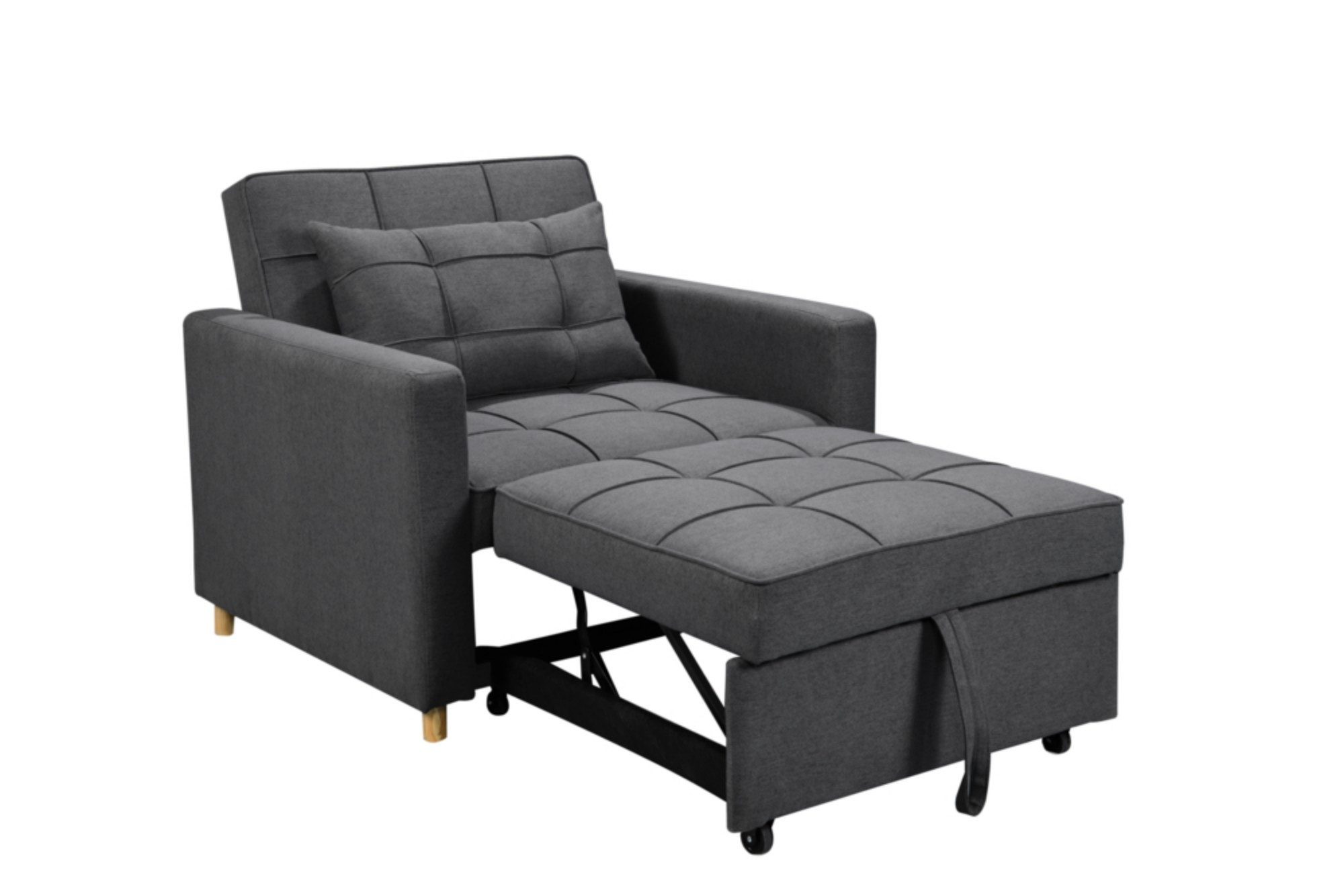 Happy Home Schlafsofa Schlafsessel Sofabett mit Kissen Gästebett Lounge Ses günstig online kaufen