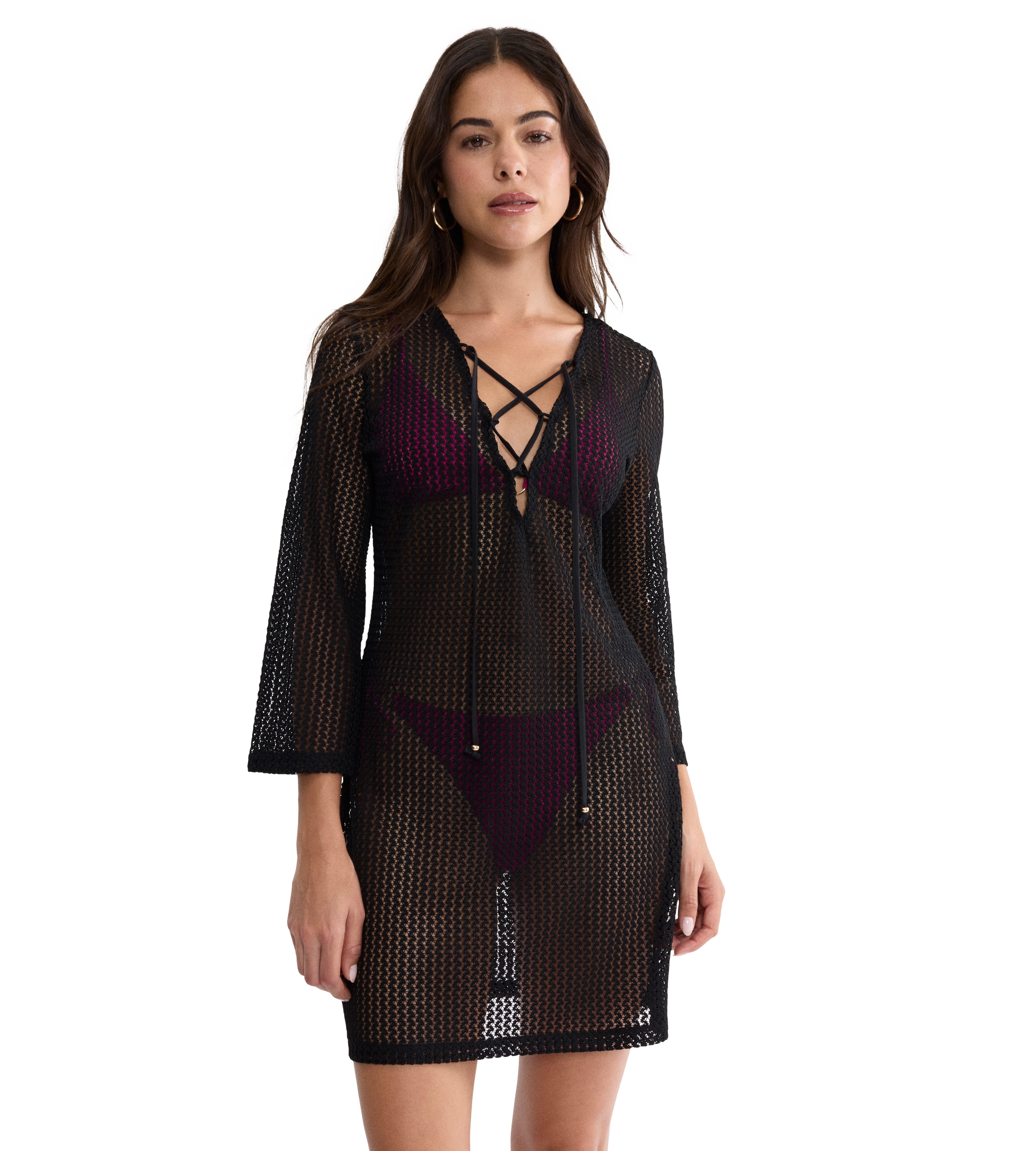 Triumph Strandkleid Beach MyWear Crochet Short Dress weiches Häkeldesign