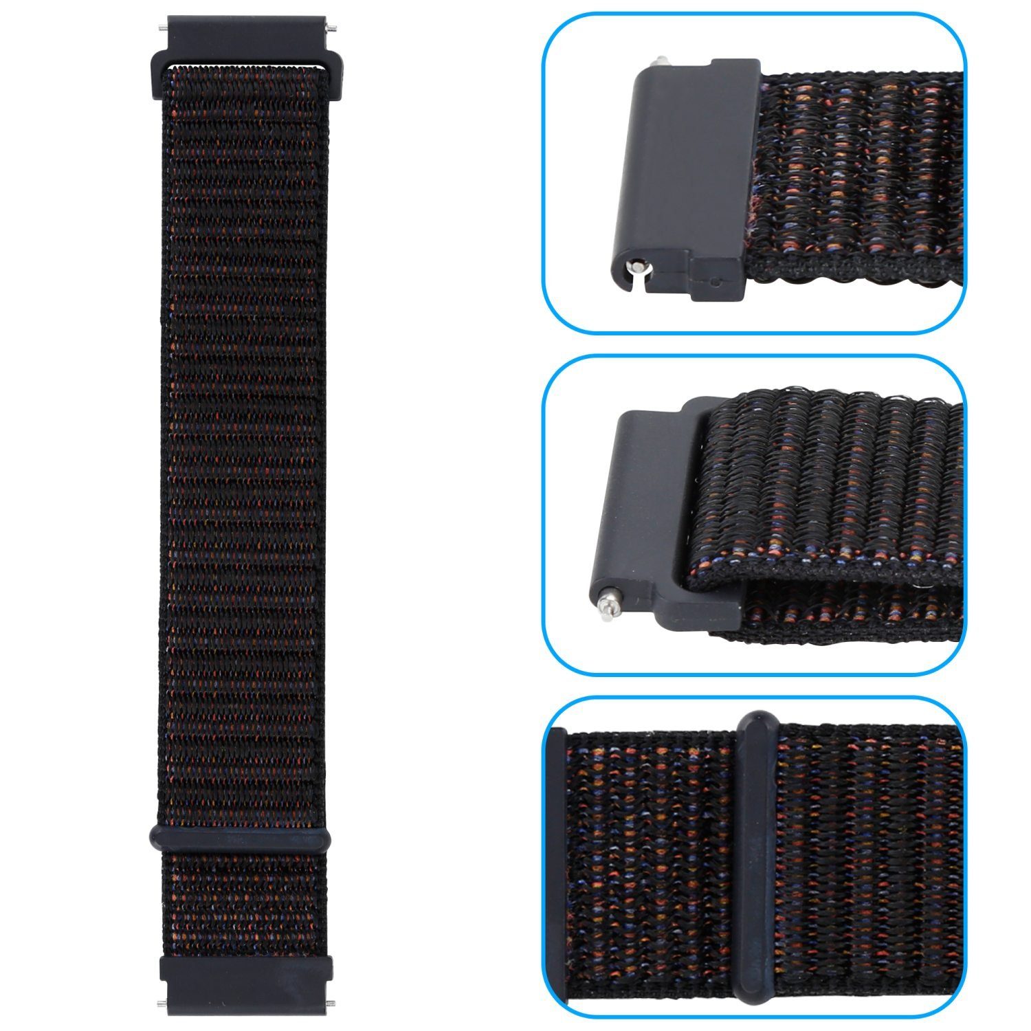 Cadorabo Smartwatch-Armband, Smartwatch Armband 22mm Samsung Galaxy Gear S3 / Gear 2