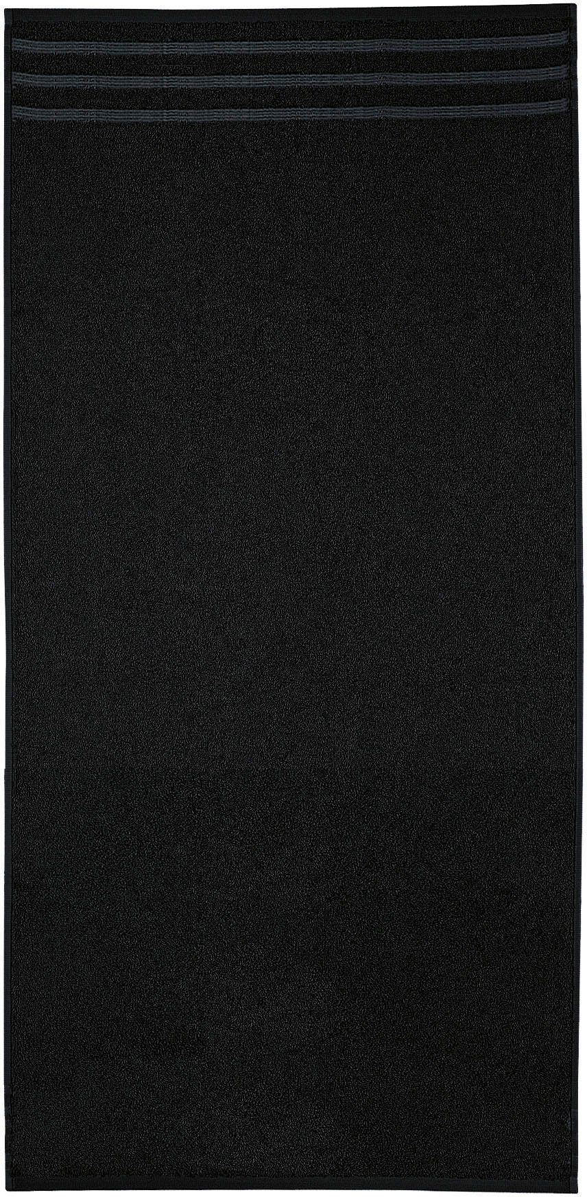 Kleine Wolke Handtuch Royal, Frottier (1-St), Uni Farben, als Handtuch 50/100 cm oder Duschtuch 70/140 cm erhältlich schwarz