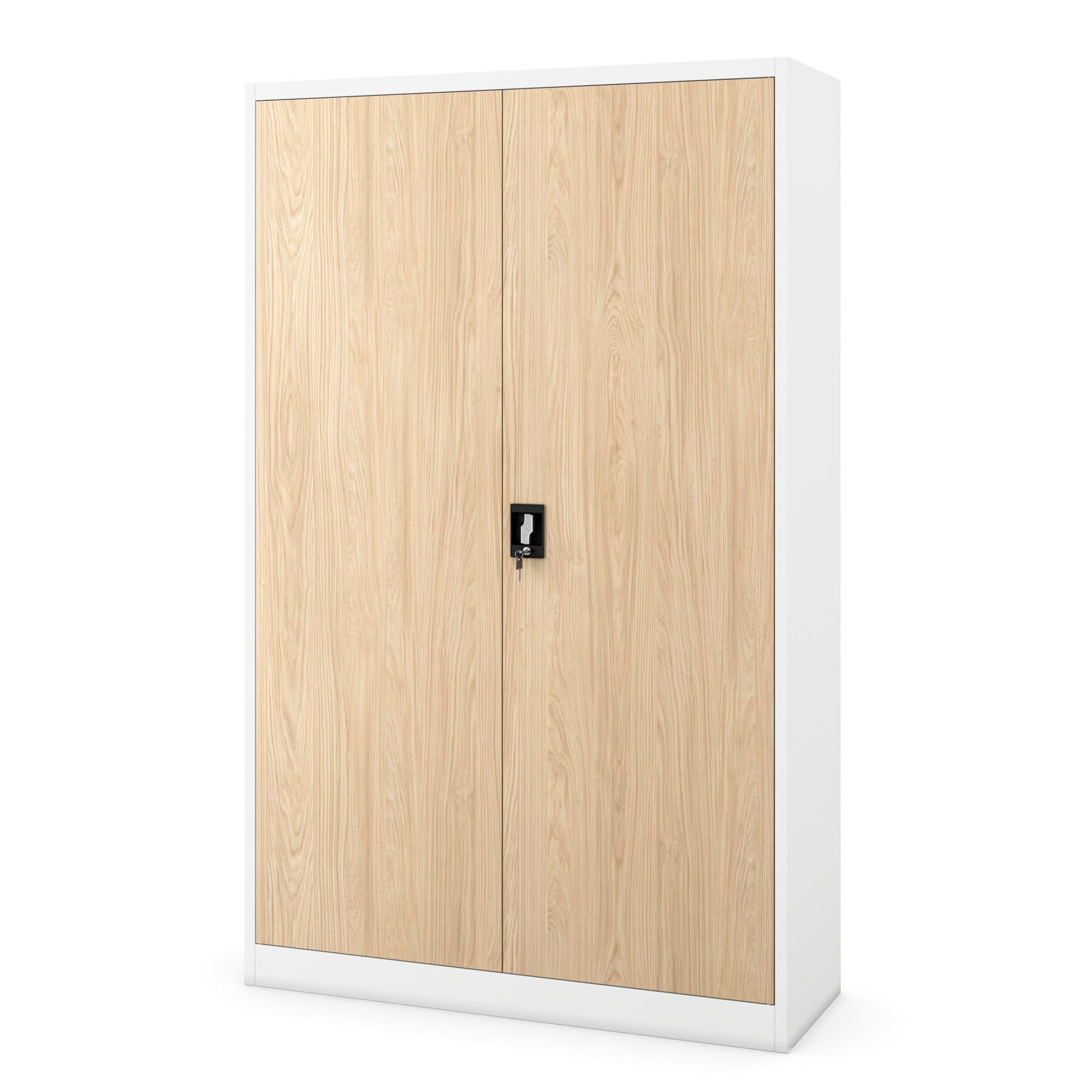 Home affaire Aktenschrank Easy B/H 81/193 cm, Büroschrank, Mehrzweckschrank mit 2 Türen