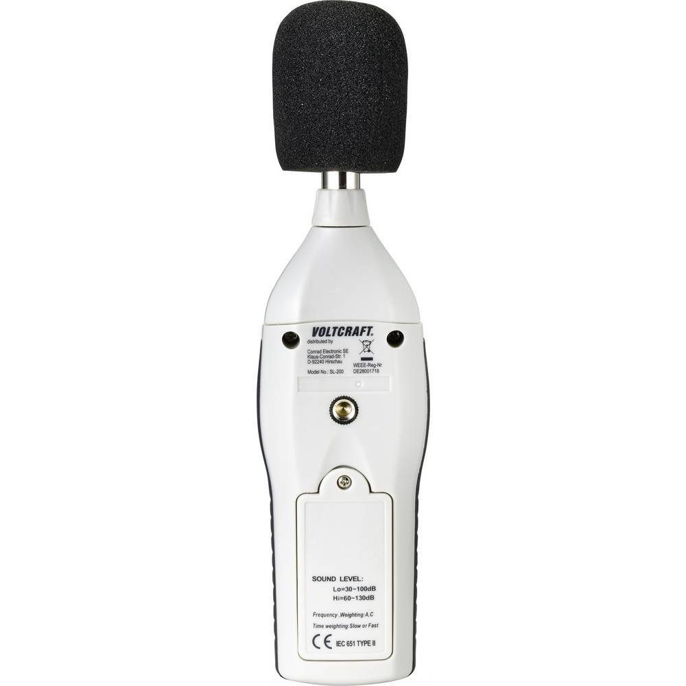 VOLTCRAFT Schallpegelmessgerät Schallpegel-Messgerät SL-200