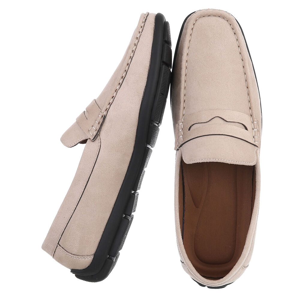 Coolwalk Herren Loafer Mokassin Freizeitschuh Slip-On Komfort Slipper (91977370) Flach Slipper in Beige