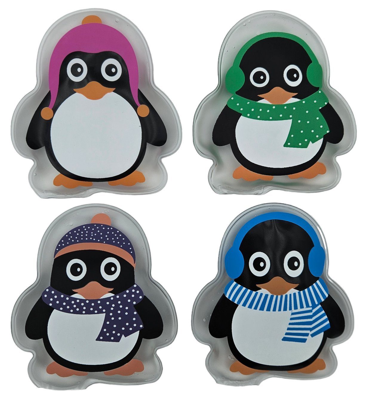 Meinposten Грелка для рук Taschenwärmer Pinguin Taschenheizung Wärmekissen Wärmer 4er SET, 4-tlg.