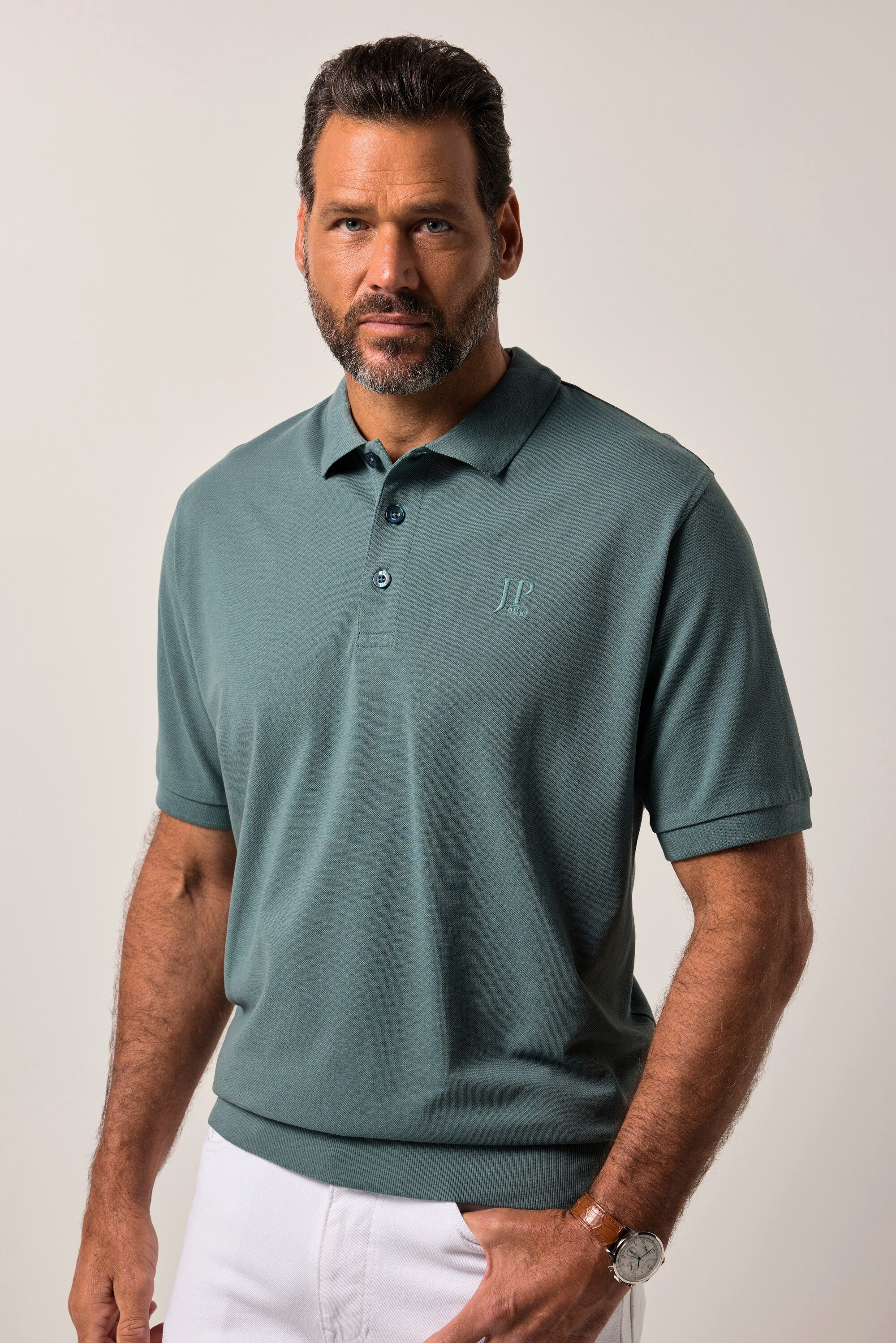 JP1880 Poloshirt Poloshirt Bauchfit Basic Halbarm günstig online kaufen