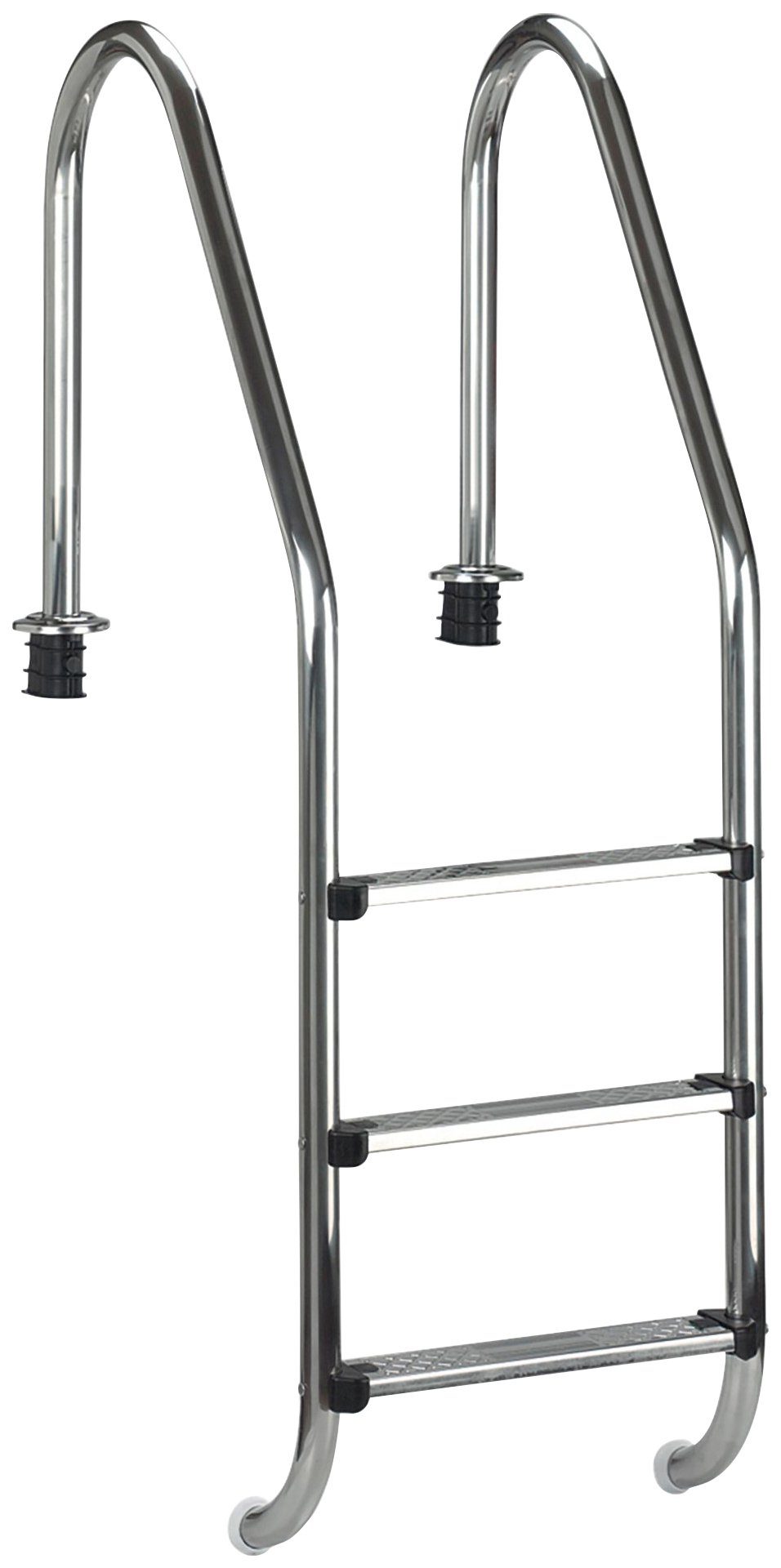 Poolleiter Edelstahlleiter 3stufig breit 120cm