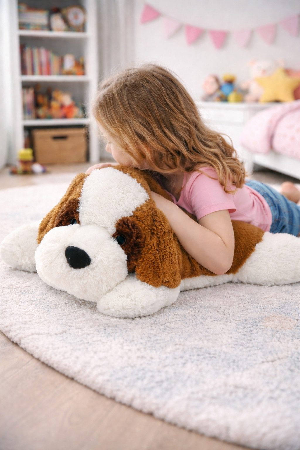 Sweety-Toys Kuscheltier Kuscheltier Hund XXL Bernhardiner – Plüschtier 80 cm