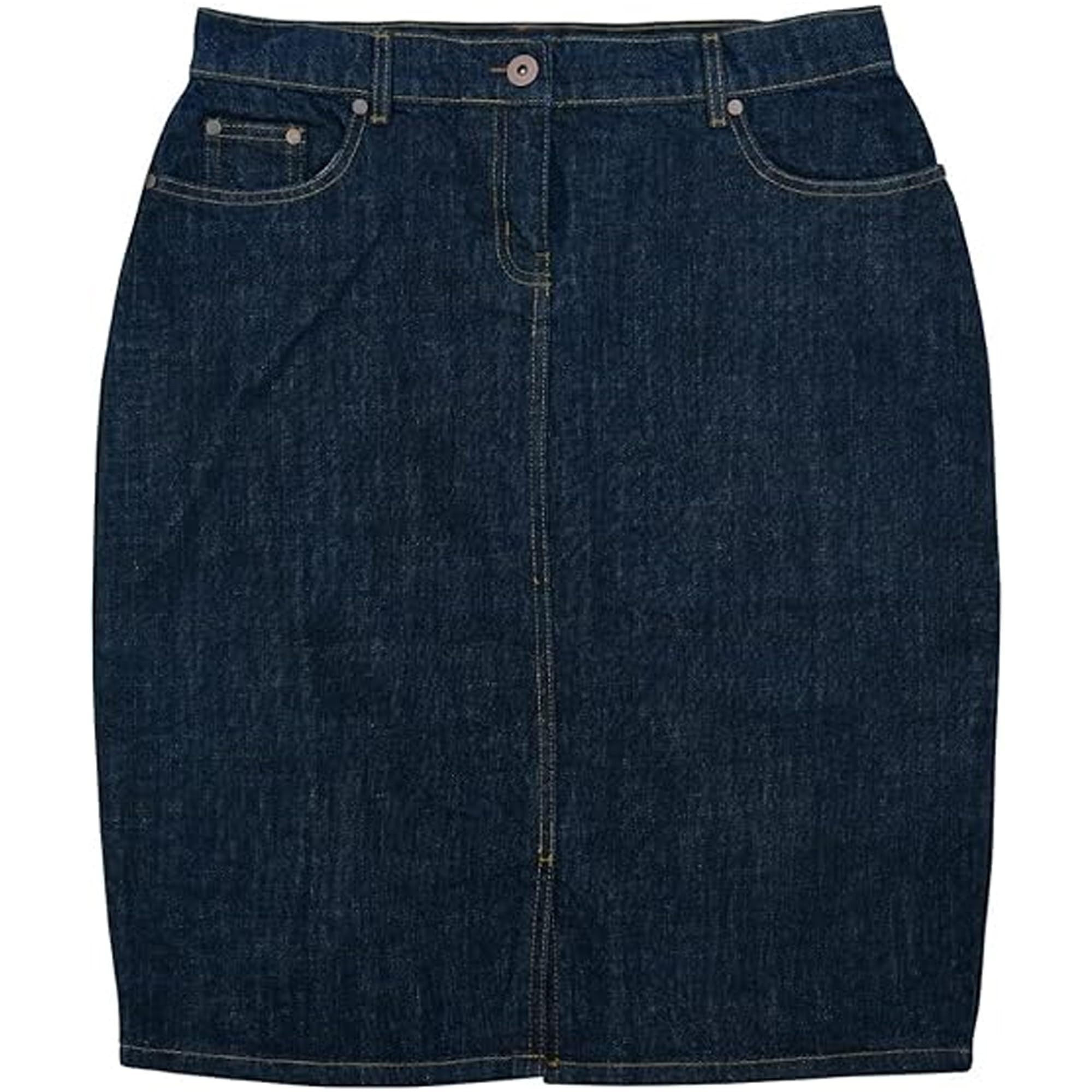 German Wear Jeansrock Trend462R Midi Denim Denim Trendiger Midi Rock Jeansrock Denimrock Business Rock