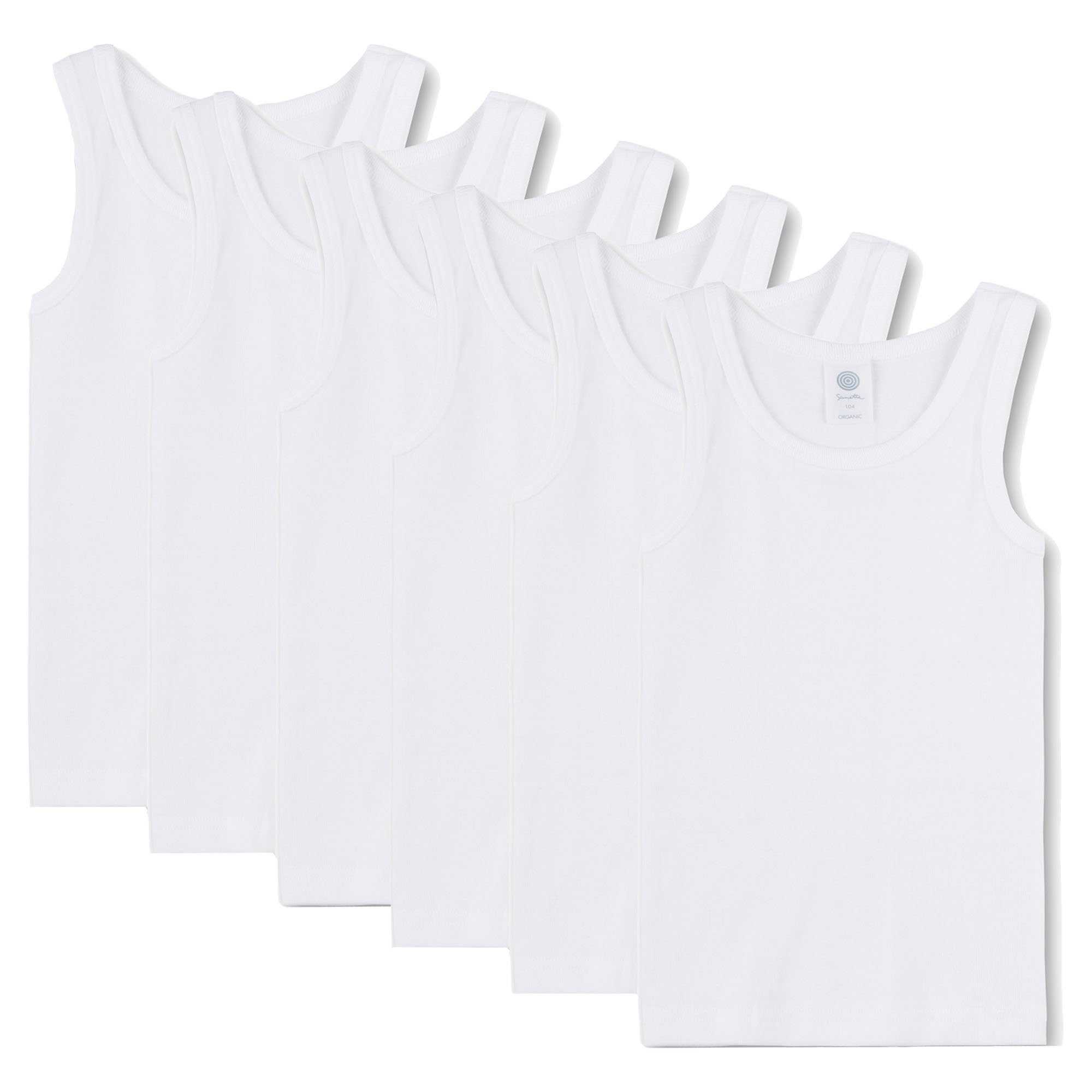 Unterhemd Jungen Unterhemd 6er Pack Baumwolle