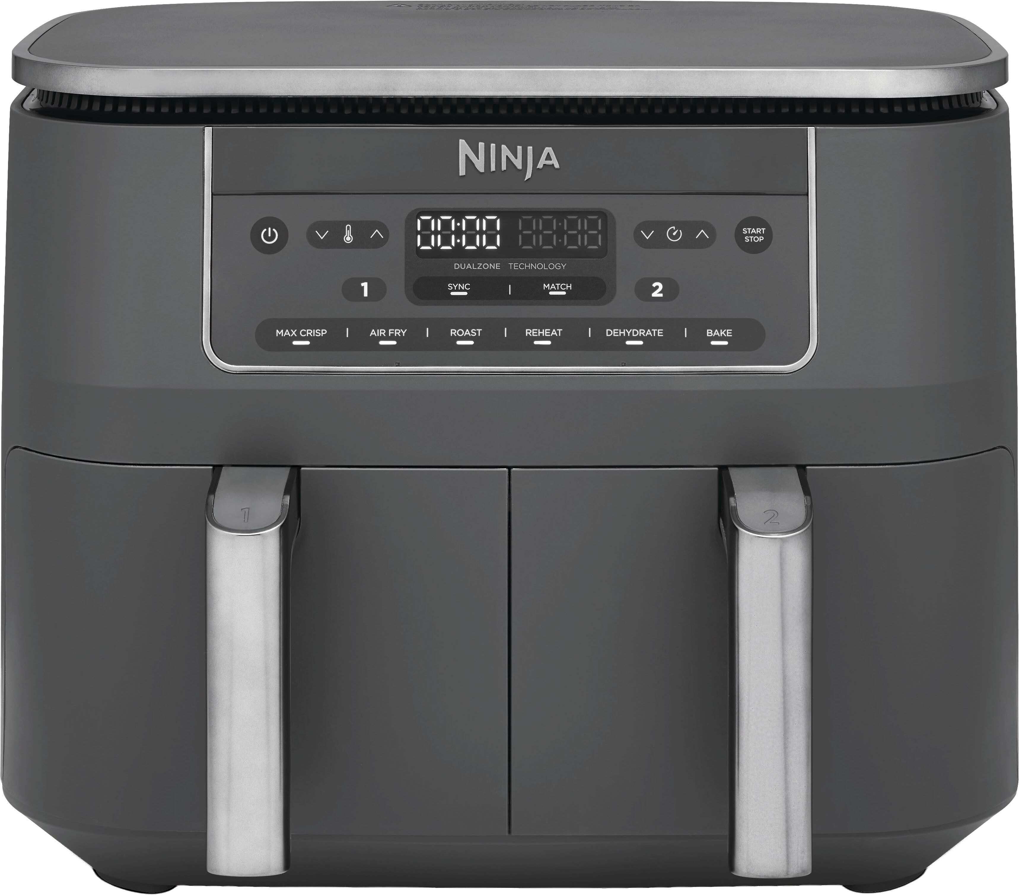 NINJA Heißluftfritteuse Ninja 6-in-1 Dual Zone Air Fryer 7.6L DZ300EU, 2470 W