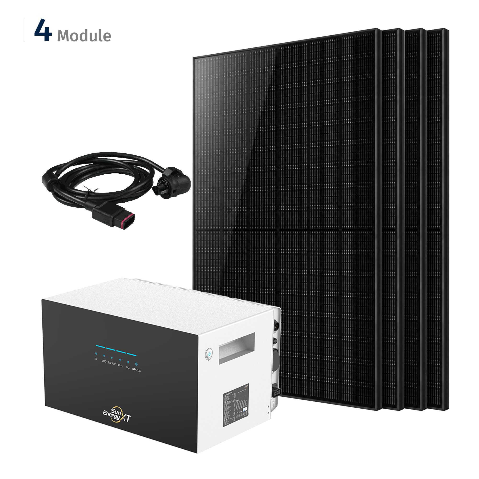 SolarMars Balkonkraftwerk 2000W mit SunenergyXT 500 Pro Speicher