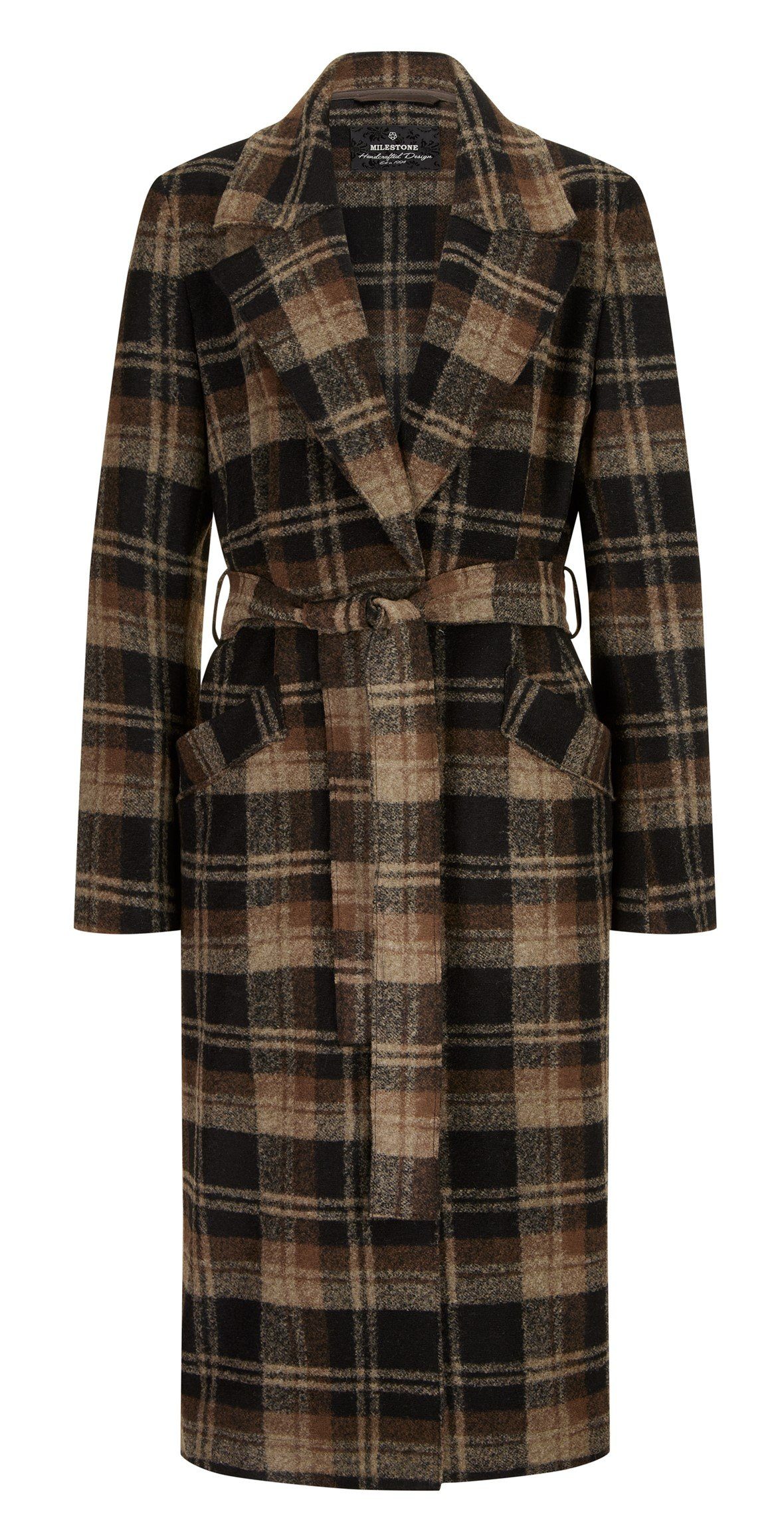 Milestone Wollmantel MS-Harlow im angesagtem Karo-Design günstig online kaufen