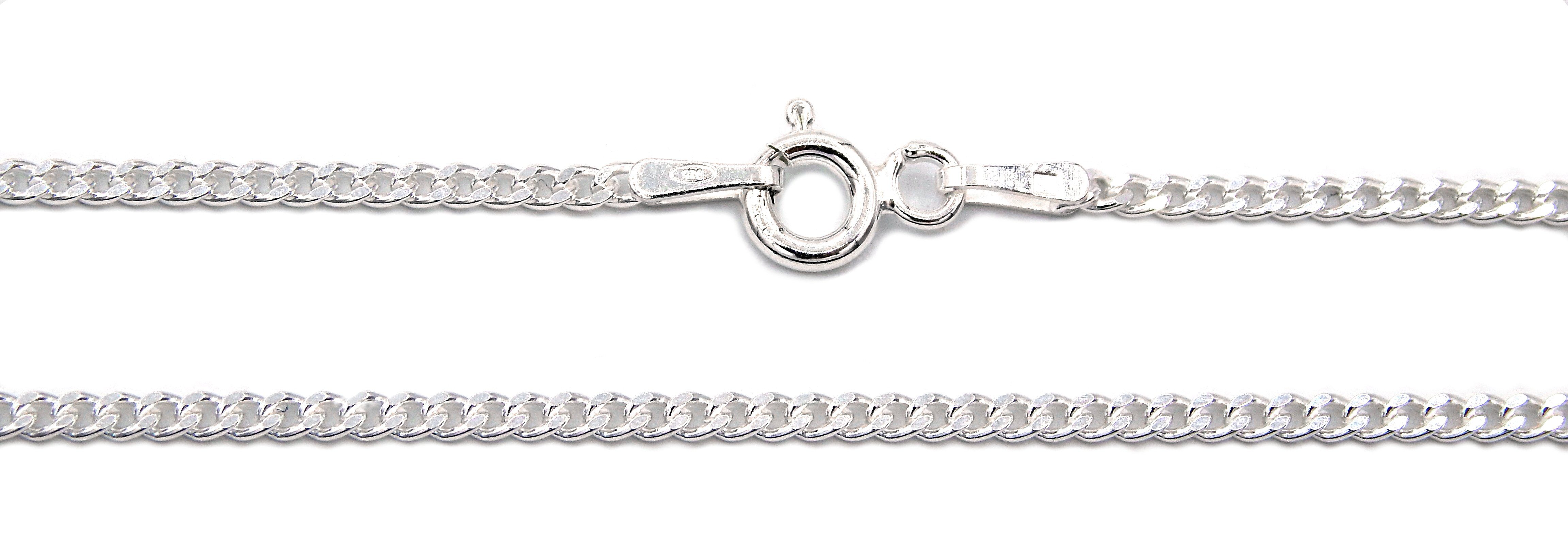 2. Bild von Kauf-mich-weg by Bella T Silberkette Panzerkette 925 Sterling Silber rhodiniert 1,7mm breit, Länge wählbar 40 - 60cm