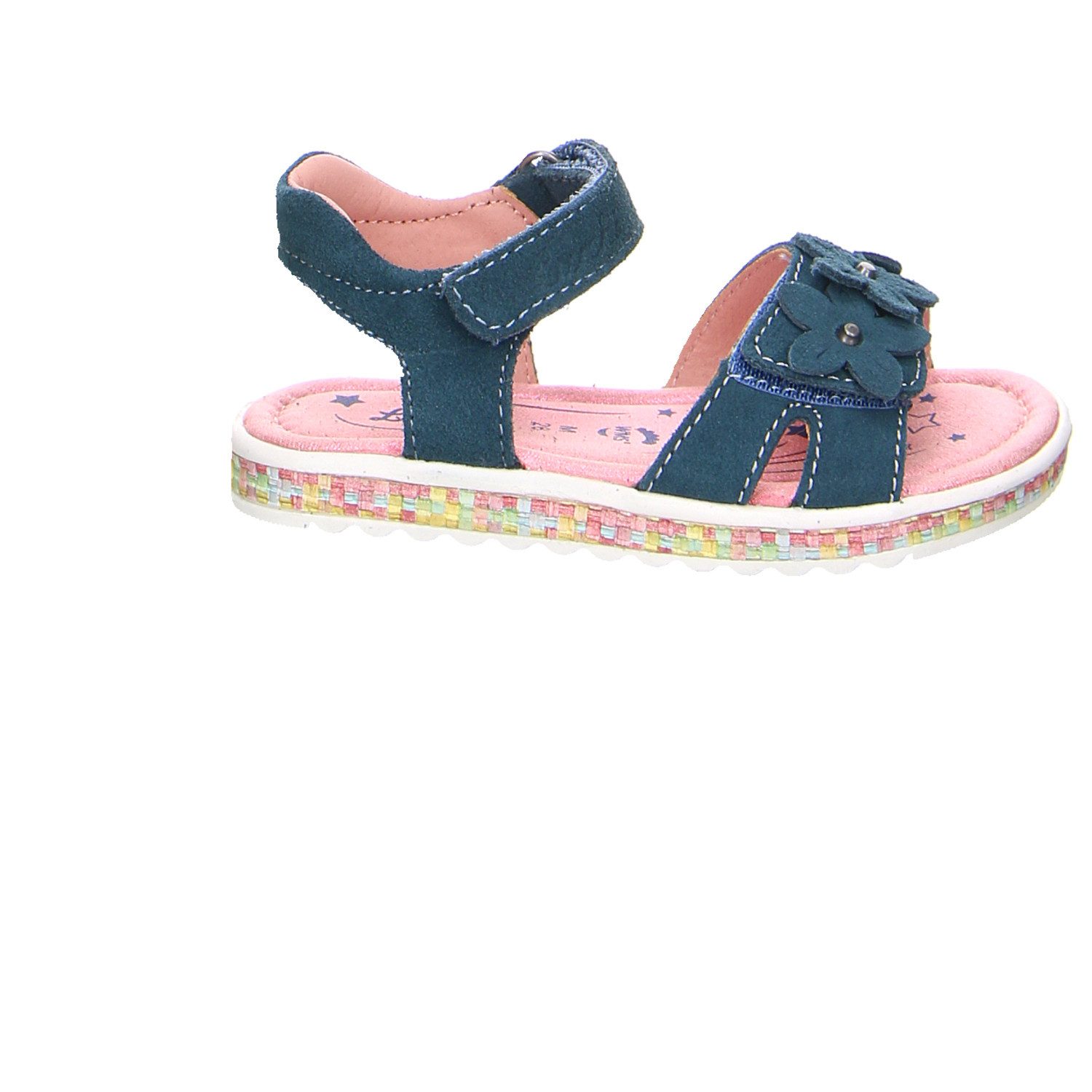 Lurchi Velour Sandalen Mädchen blau Sandale