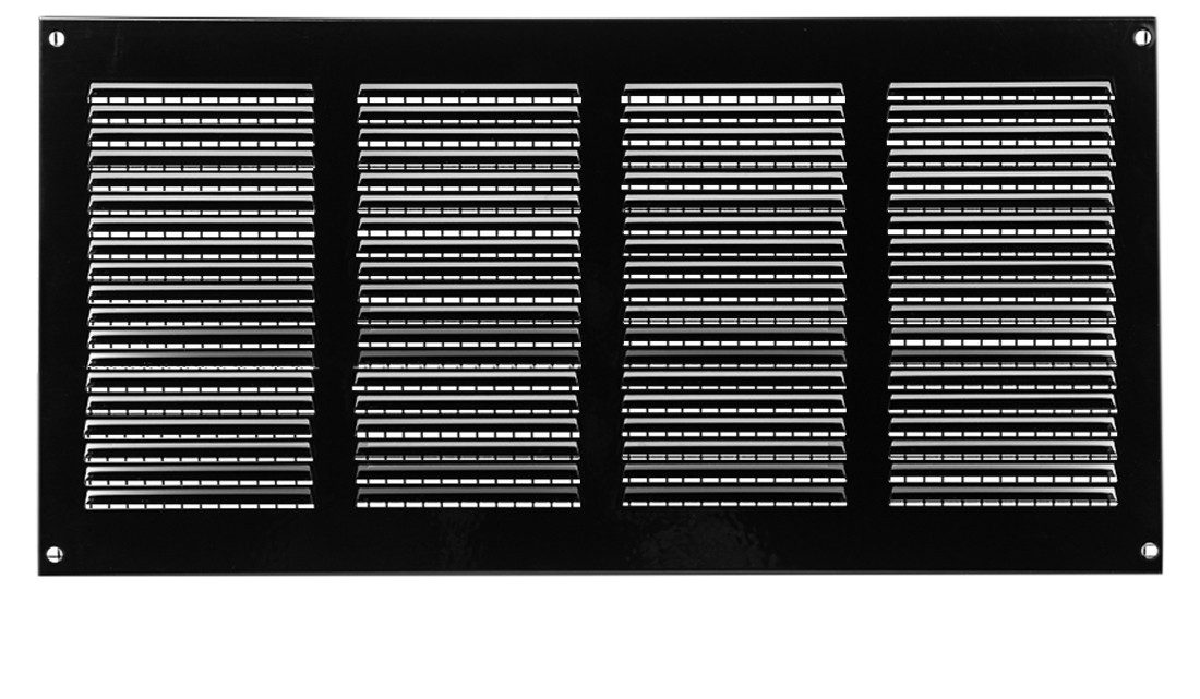 Lüftungsgitter Вентиляционные решетки LG-4020 BL Schwarz 400 x 200 Fliegengitter Abluftgitter, mit Insektenschutz