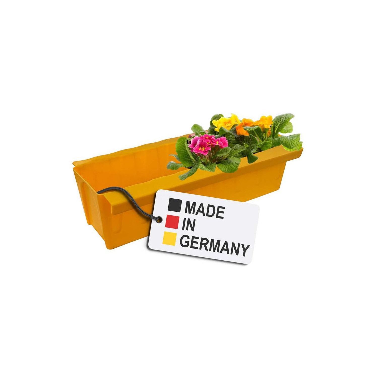 BURI Blumenkasten Paletten Blumenkasten Gelb Pflanzkasten zum Anhängen Blumentopf