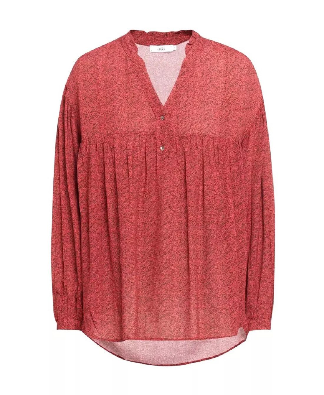 0039 Italy Blusentop 0039 Italy Damen Blusen, 0039 Italy Damen Viskose Blusen Top Aua softer Viskose, allover Print
