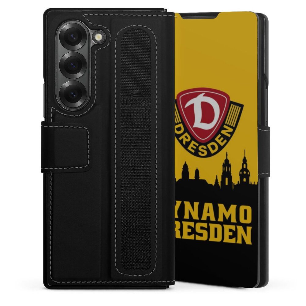 DeinDesign Handyhülle SG Dynamo Dresden Skyline SGD Dynamo Silhouette Dresden, Samsung Galaxy Z Fold 6 Hülle Handy Flip Case Wallet Cover