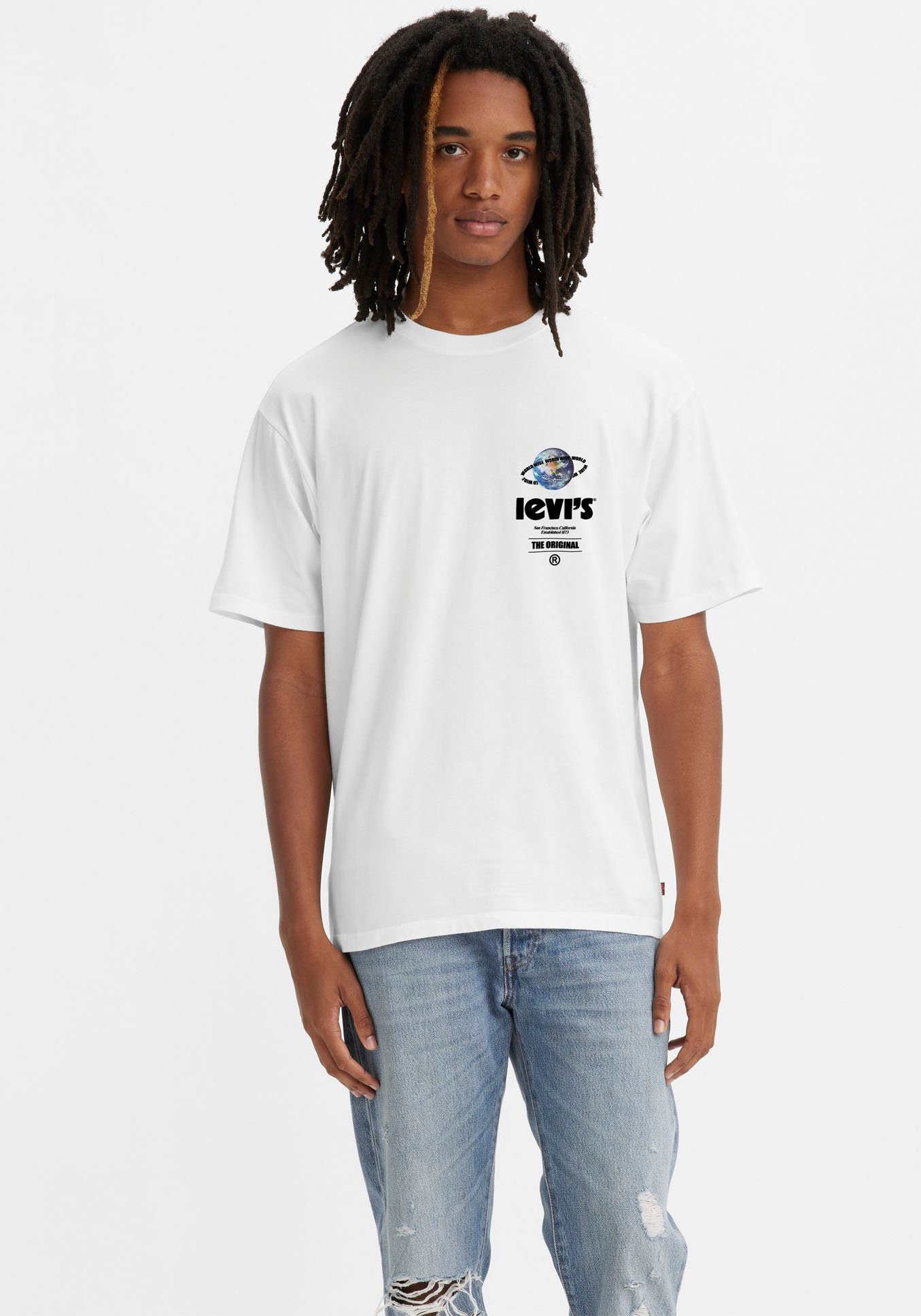 Levi's® T-Shirt KA VINTAGE FIT GRAPHIC TEE WORLD WIDE