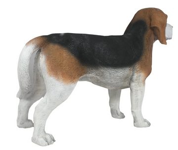 colourliving Tierfigur Hunde Figur Beagle Butch stehend Hund Tierfigur Hundefigur, Handbemalt, Wetterfest