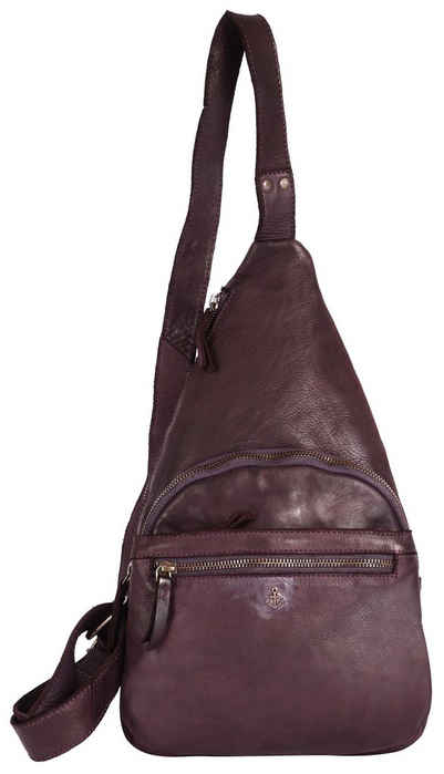 HARBOUR 2nd Umhängetasche Taschenrucksack Crossbody, geräumig und goldfarbene Aplikationen