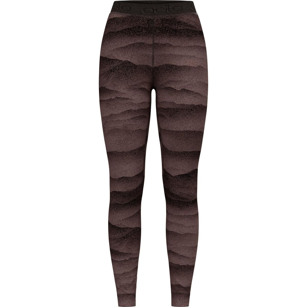 Odlo Funktionsunterhemd The Merino Warm Jacquard Ridgeline Base Layer Bottoms Atmungsaktive Merino-Unterhose mit natürlicher Wärmeregulierung für