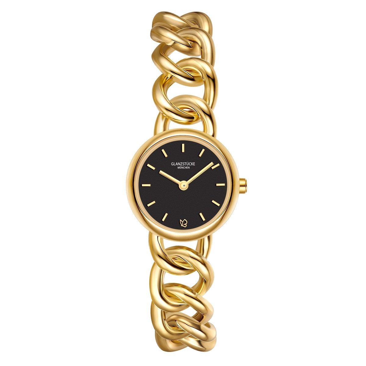 Quarzuhr gelbgold