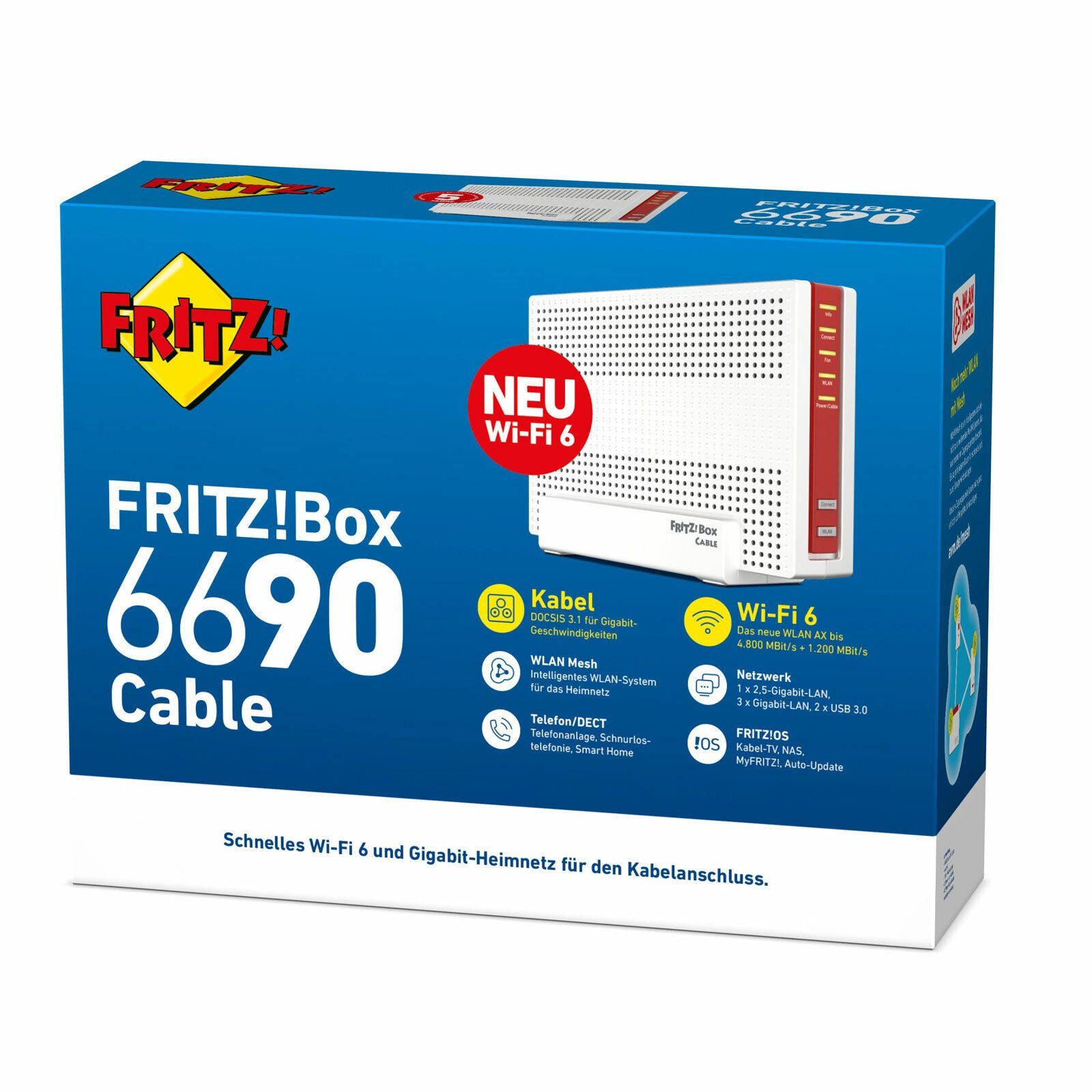 AVM FRITZ!Box 6690 Cable, WLAN-Router Router, Mesh