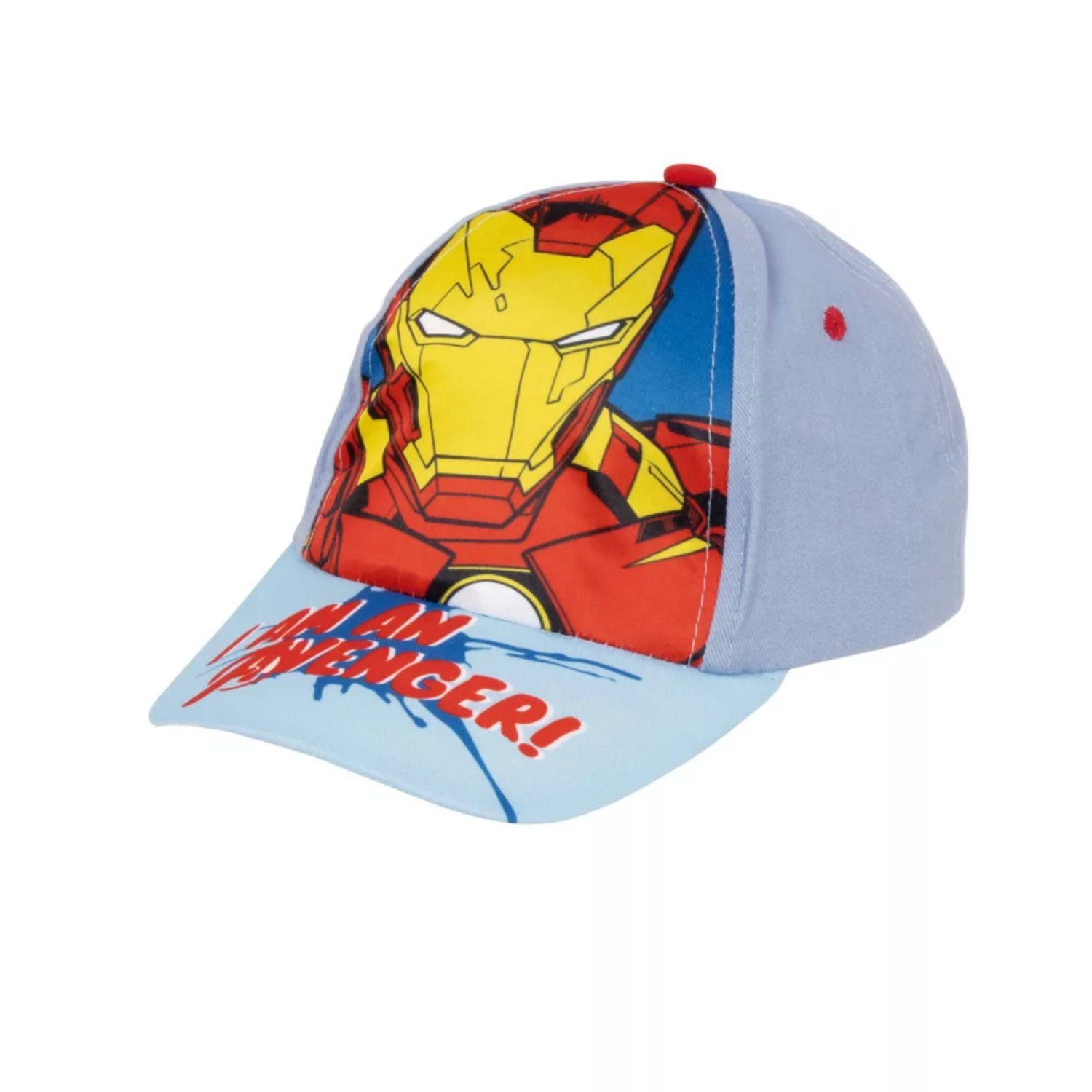 MARVEL Baseball Cap Avengers Captain America Iron-Man Jungen Baseball Kappe Gr. 52/54 Blau