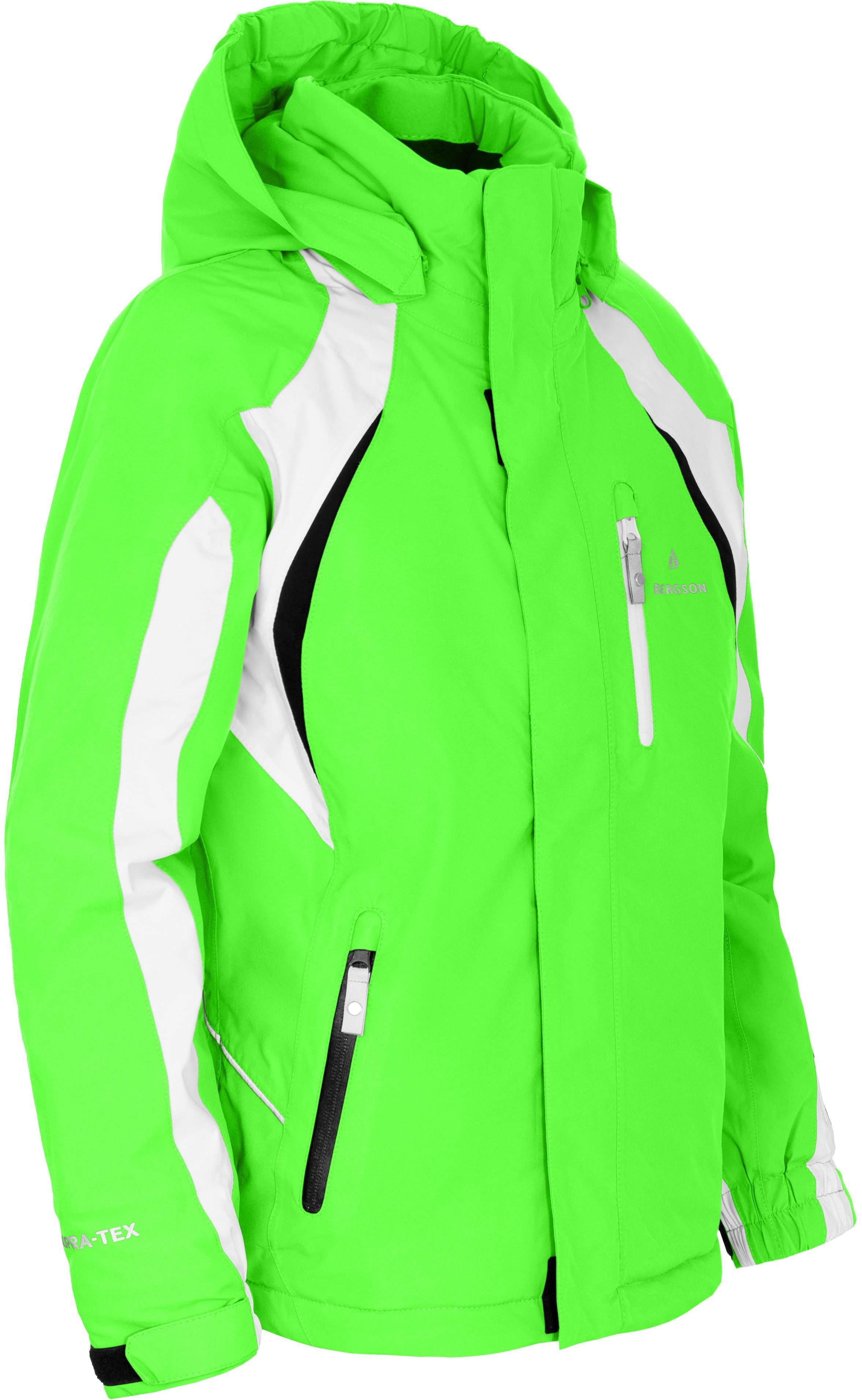 Bergson Skijacke JENS Kinder Skijacke, perfekt für junge Wintersportler, Normalgrößen, Gec