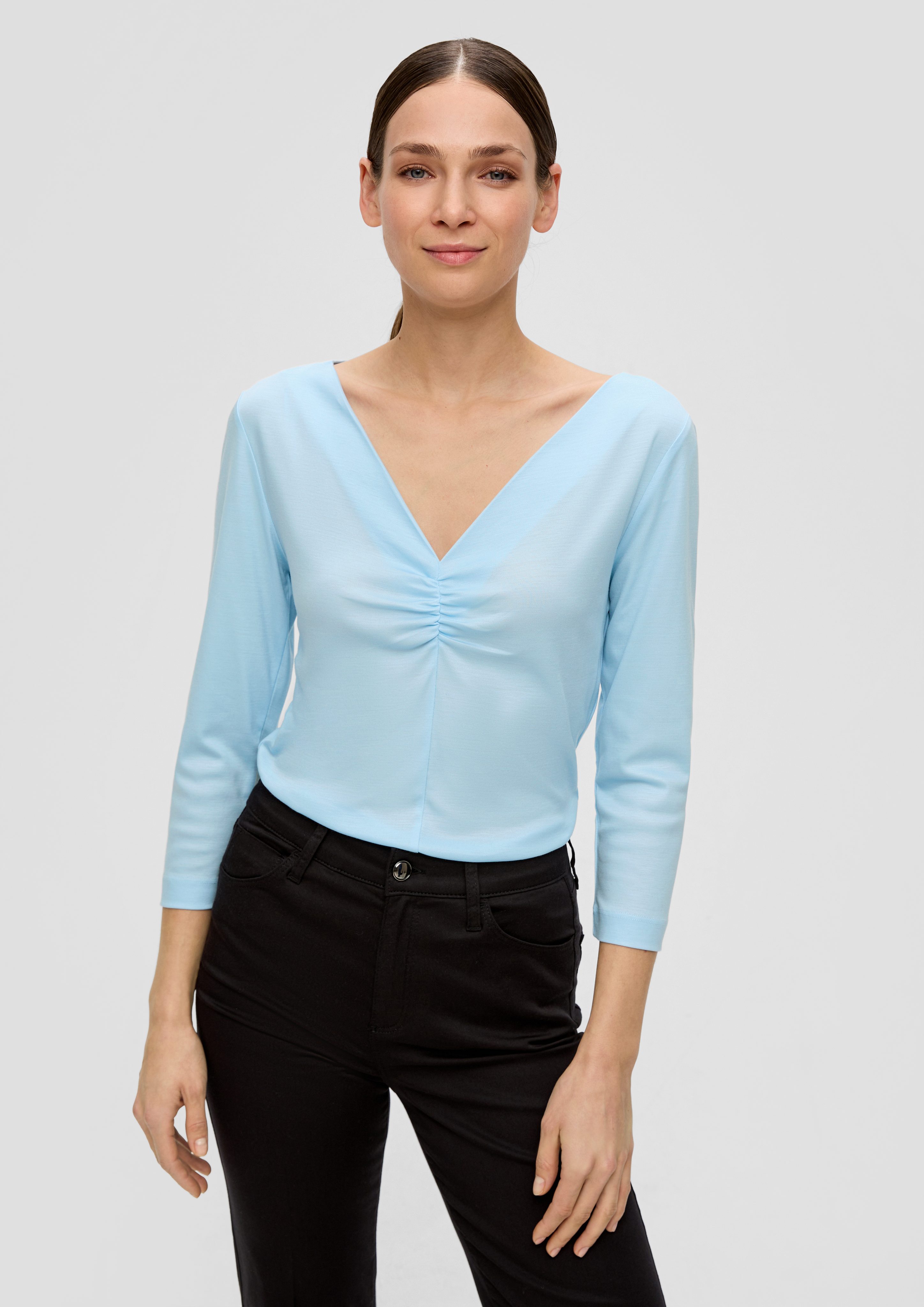 s.Oliver BLACK LABEL 3/4-Arm-Shirt mit besonderem günstig online kaufen