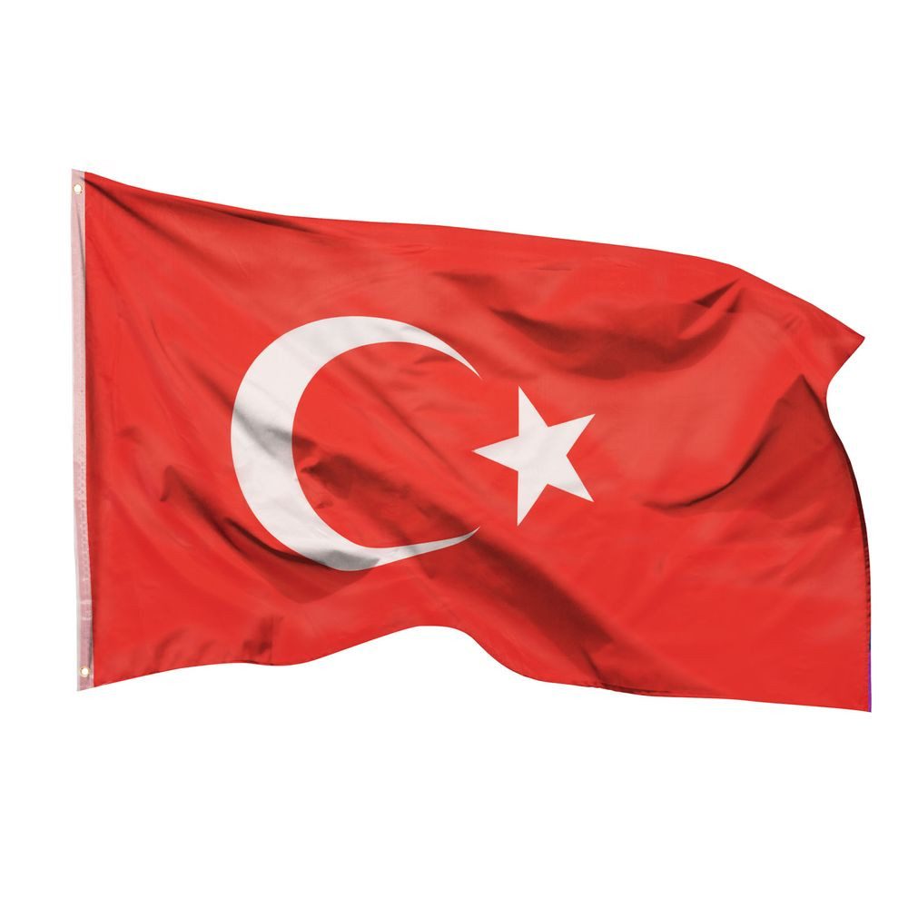 PHENO FLAGS Flagge Türkei Flagge 90 x 150 cm Türkische Fahne Bayrak Türkiye Bayragi (Hissflagge für Fahnenmast), Inkl. 2 Messing Ösen