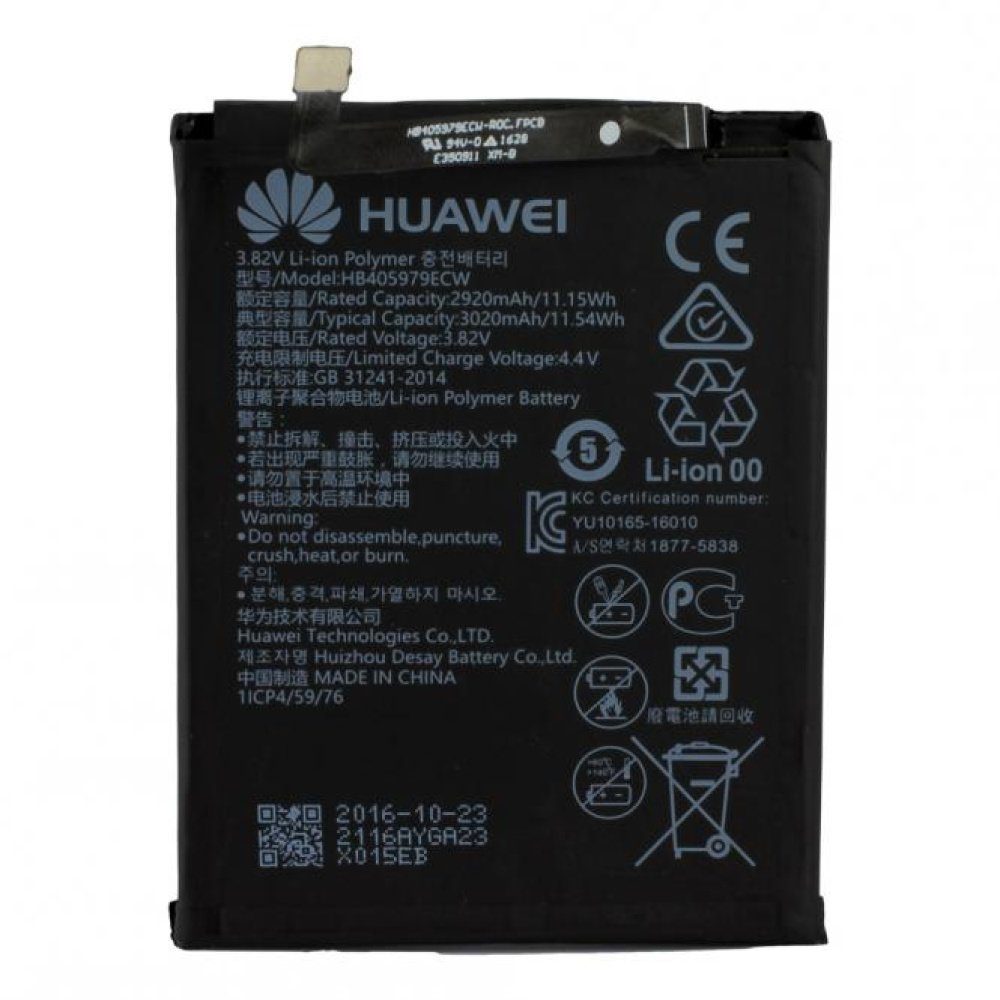 Huawei Akku (3,82 V), Akku Original Huawei HB405979ECW für Huawei Nova, Honor 6c, 3.82V, 2920mAh, Li-Polymer