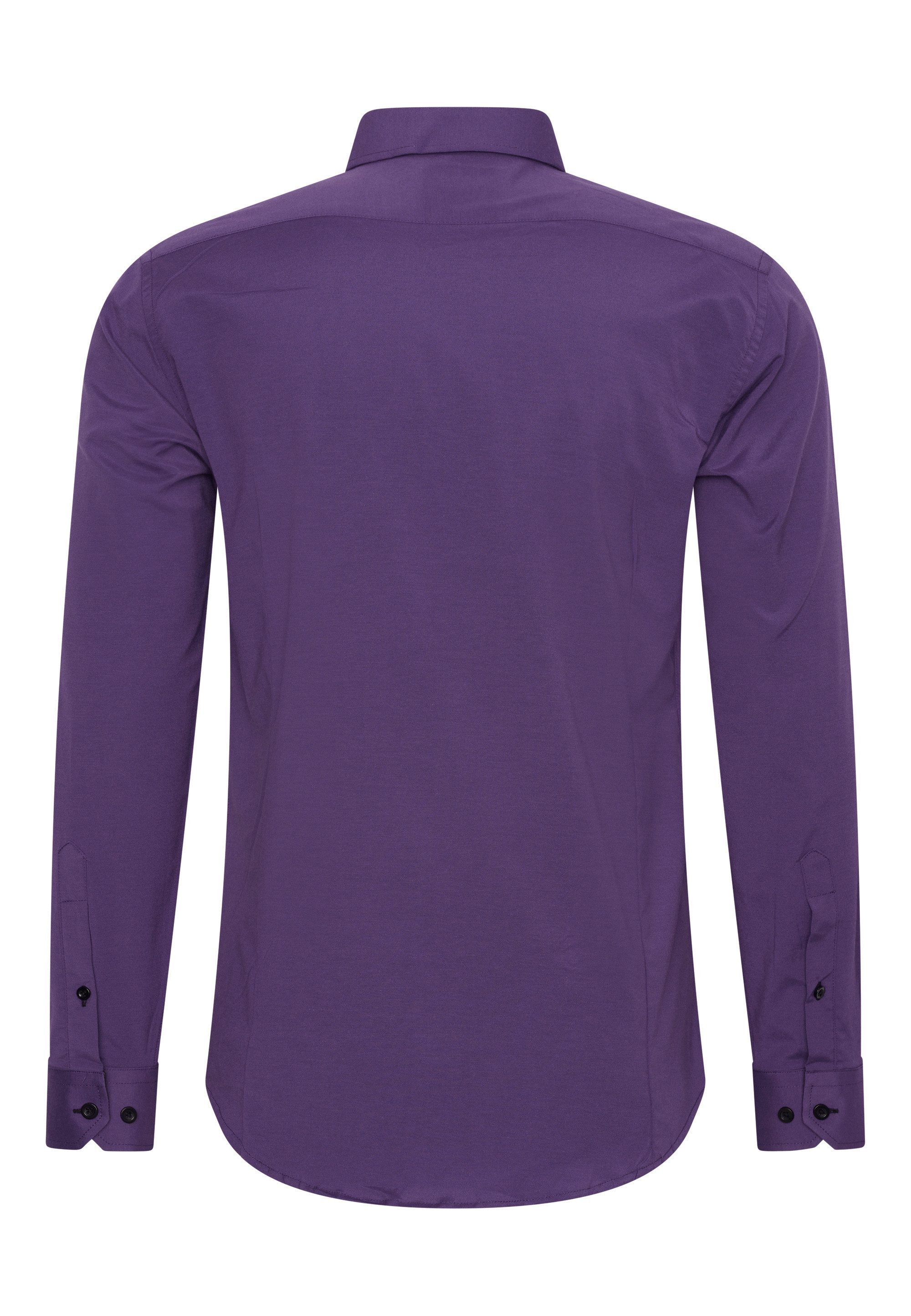 R-NEAL Businesshemd Herren Kontrast Hemd "R-NEAL" Hochzeit-Hemd Slim Fit Stretchhemd