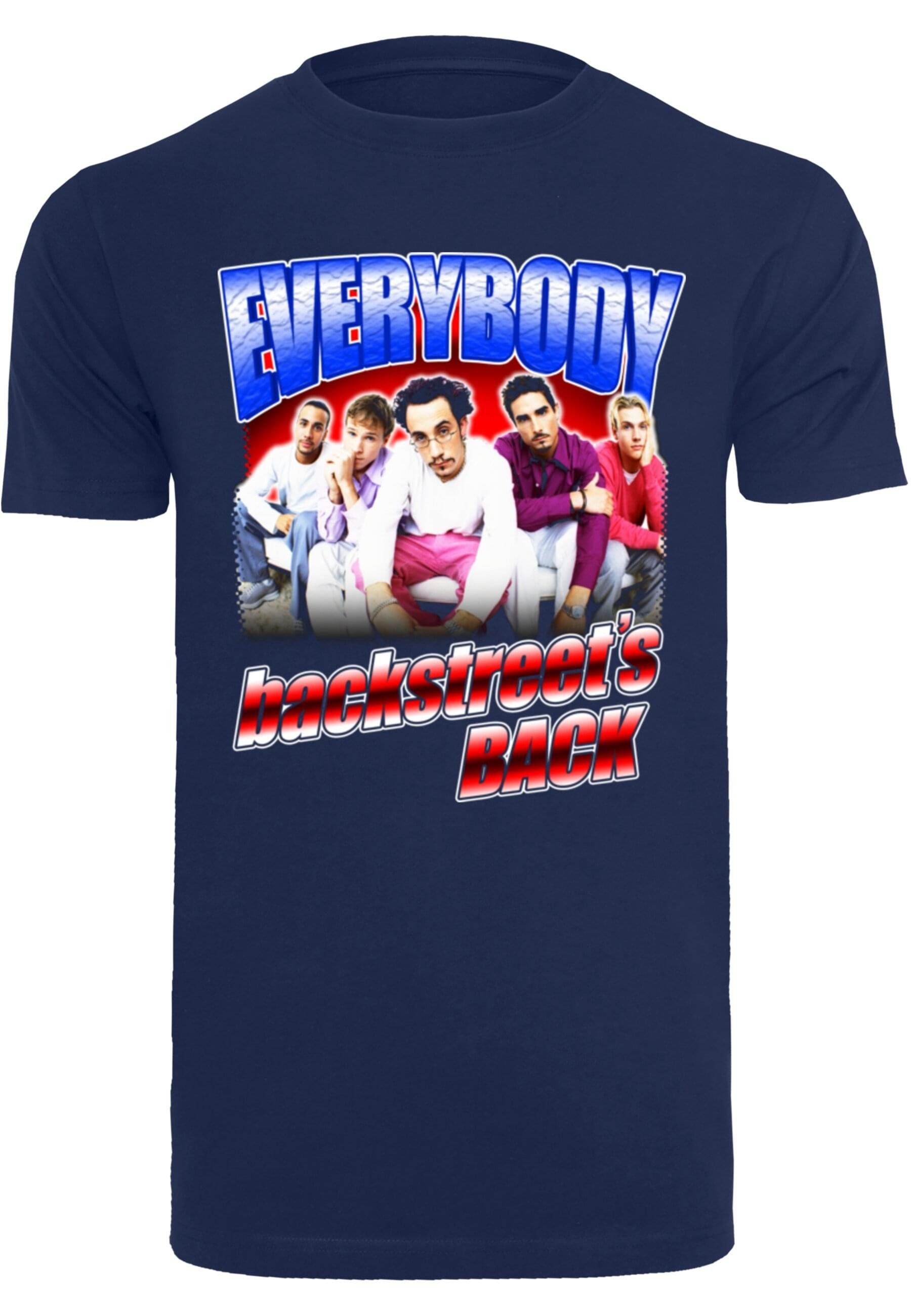 Backstreet - Round lightnavy T-Shirt Neck T-Shirt Everybody Merchcode Herren Boys (1-tlg)