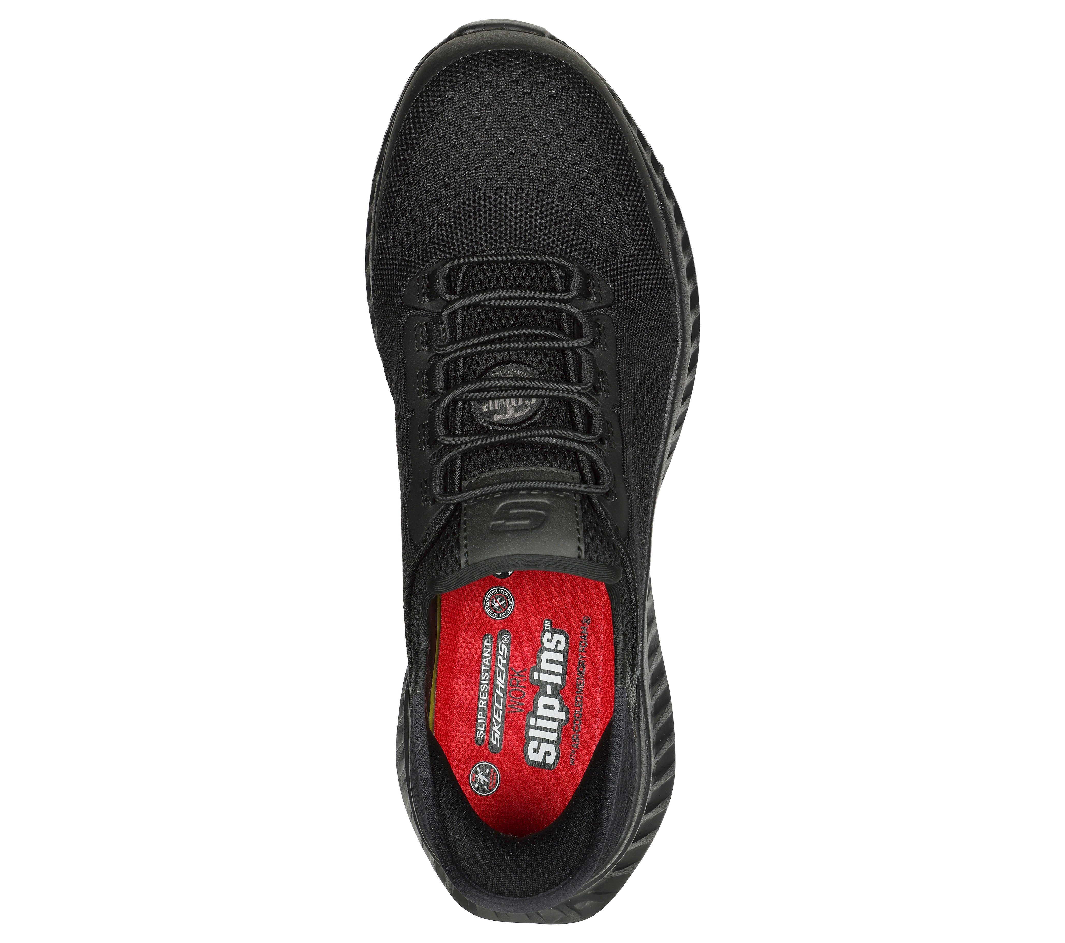 Skechers Arbeitsschuhe Herren S1 PL SR + ESD - Rutschfest - Antistatischer Sicherheitsschuh Air-Cooled Memory Foam - Metallfrei - Nach EN ISO 20345:2022 – Bild 4 von 5