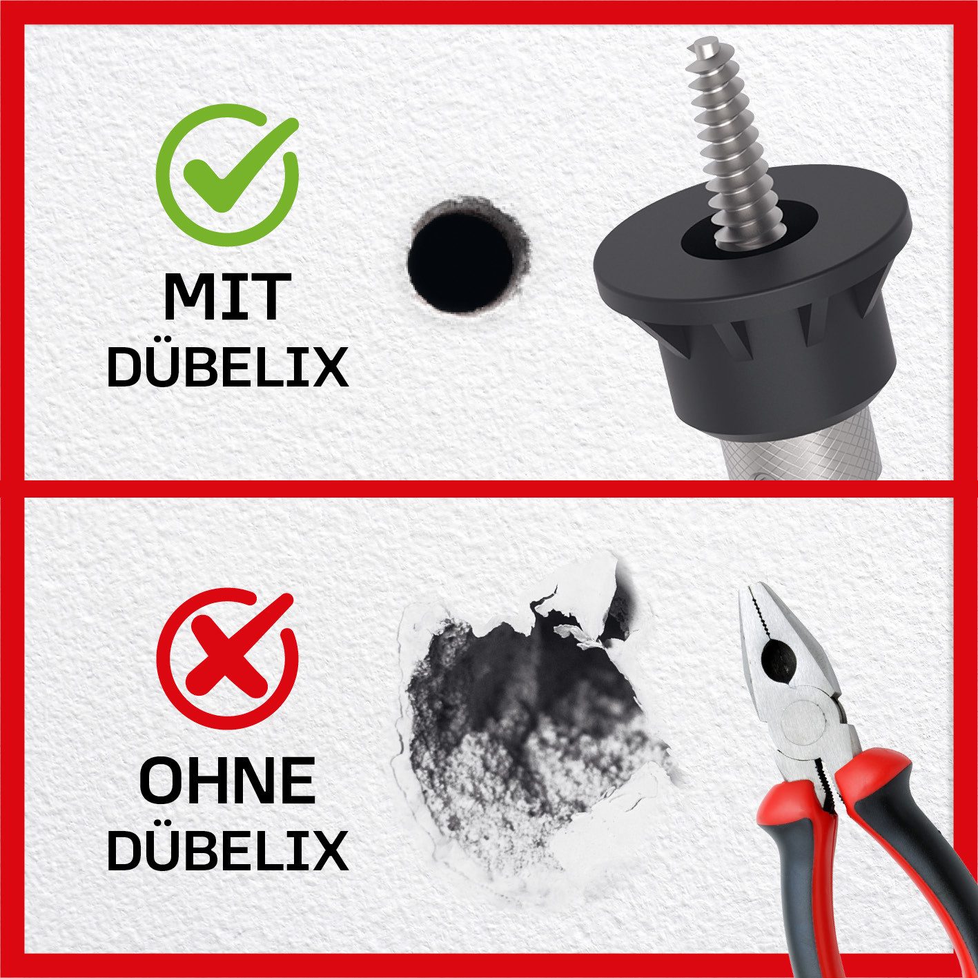 DÜBELIX Werkzeugset Dübelentferner-Aufsatz, Entfernt Dübel rückstandslos oh günstig online kaufen