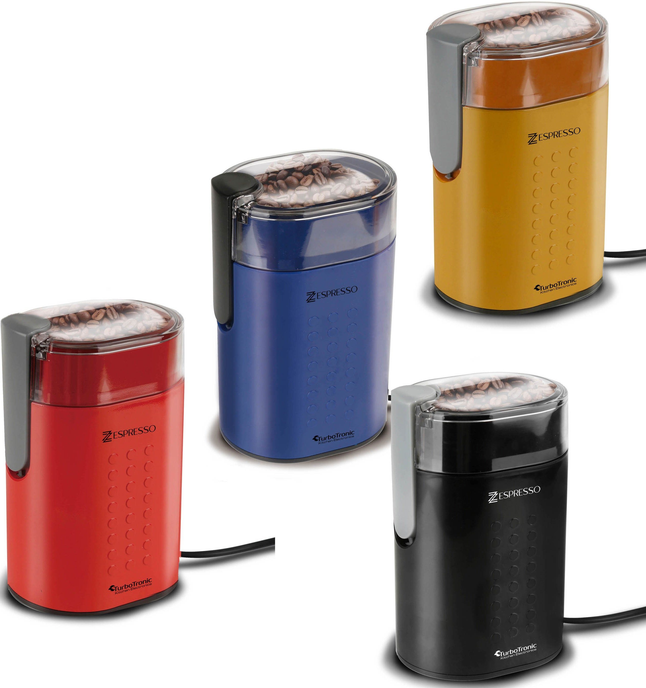 Kaffeemühle 200 Watt Retro Kaffeemühle bis zu 100g Kaffee, Zerkleinerer Universal