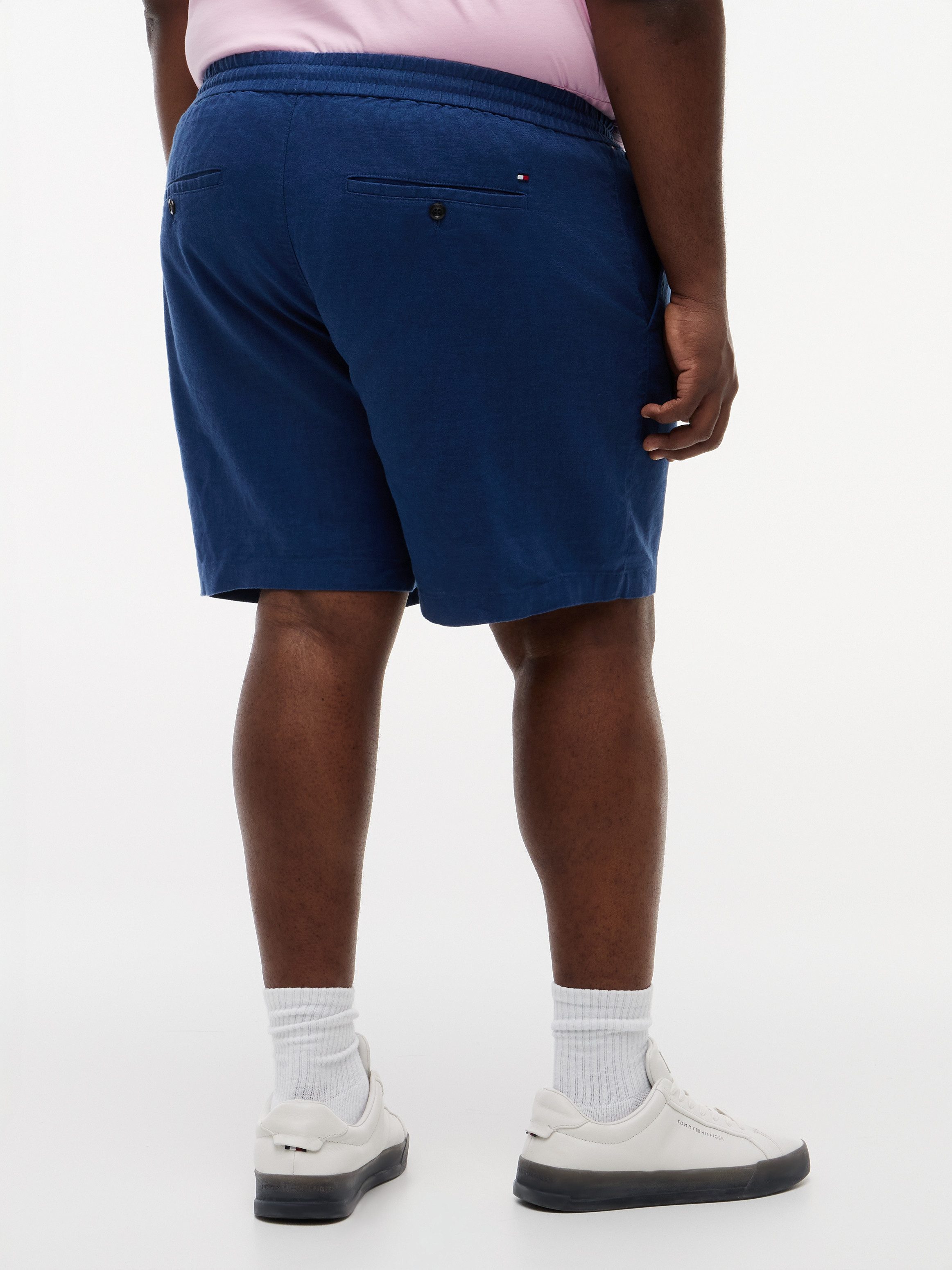 Tommy Hilfiger Big & Tall Chinoshorts BT-DOVER Große Größen, aus Leinenmix, regular fit, elastischer Bund