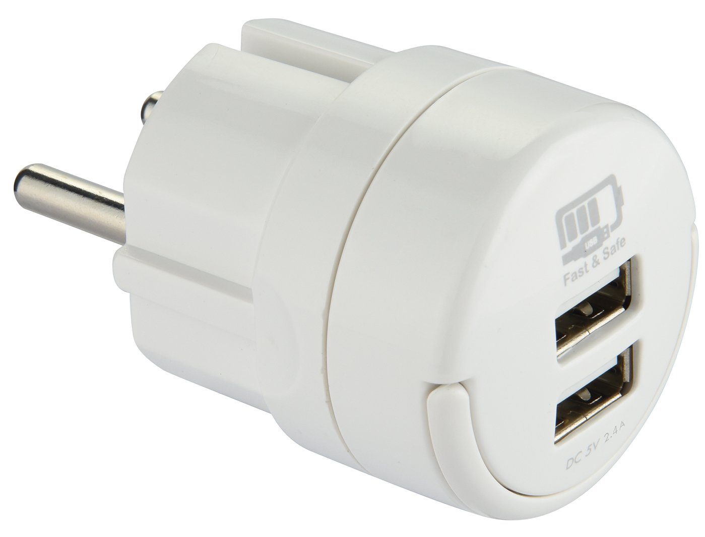 Maxtrack Mehrfachsteckdose, USB Ladeadapter 2,4A