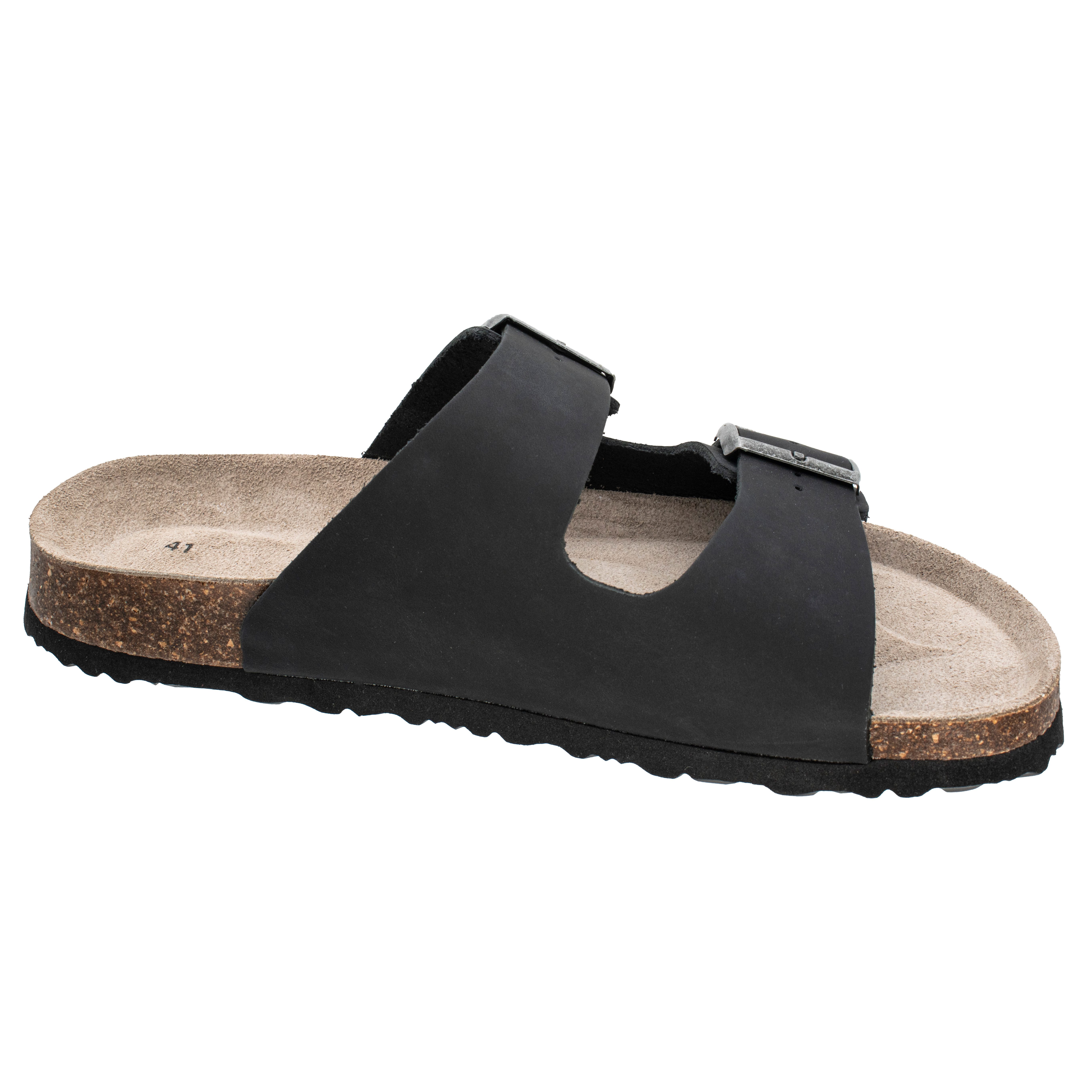 Fischer-Markenschuh Bruno Pantolette aus Leder, mit gepolstertem Lederfußbe günstig online kaufen