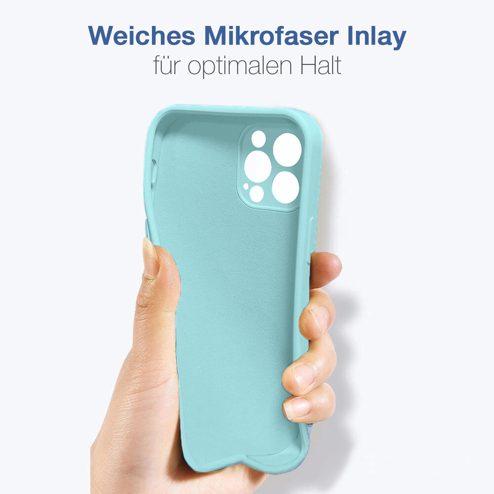 Tec-Expert Handyhülle SoftGrip Cover Hülle für Apple iPhone 15 Pro Max 6.7 Zoll, 6.7, Schutzhülle mit Soft Touch Oberfläche für Apple iPhone 15 Pro Max
