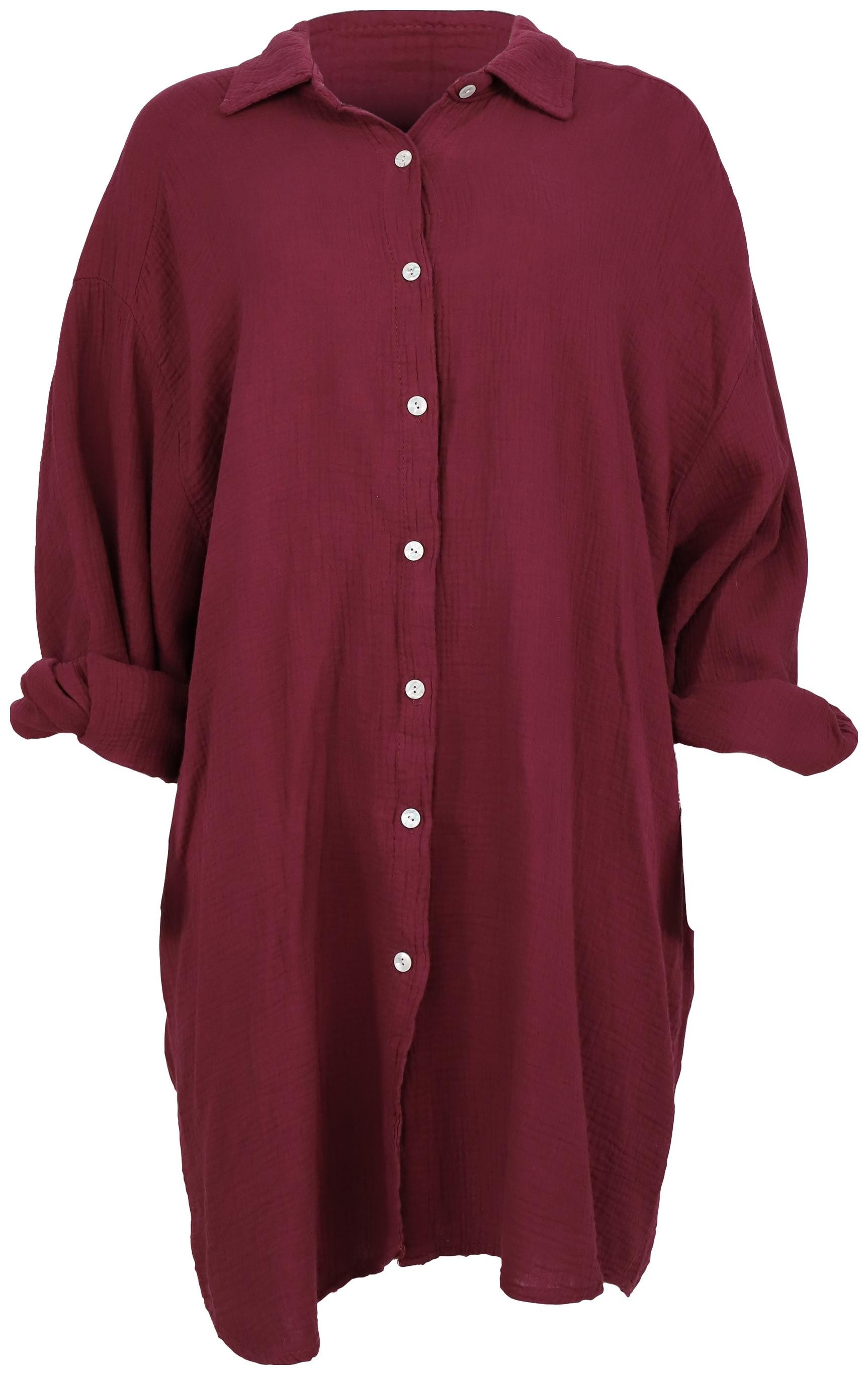 malito more than fashion Hemdbluse 20914 weicher Musselinstoff - Einheitsgr günstig online kaufen