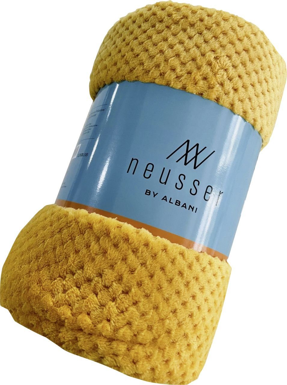 Neusser Vivian 220 Neusser Wolldecke Collection Decke gelb, 200 cm, x Collection