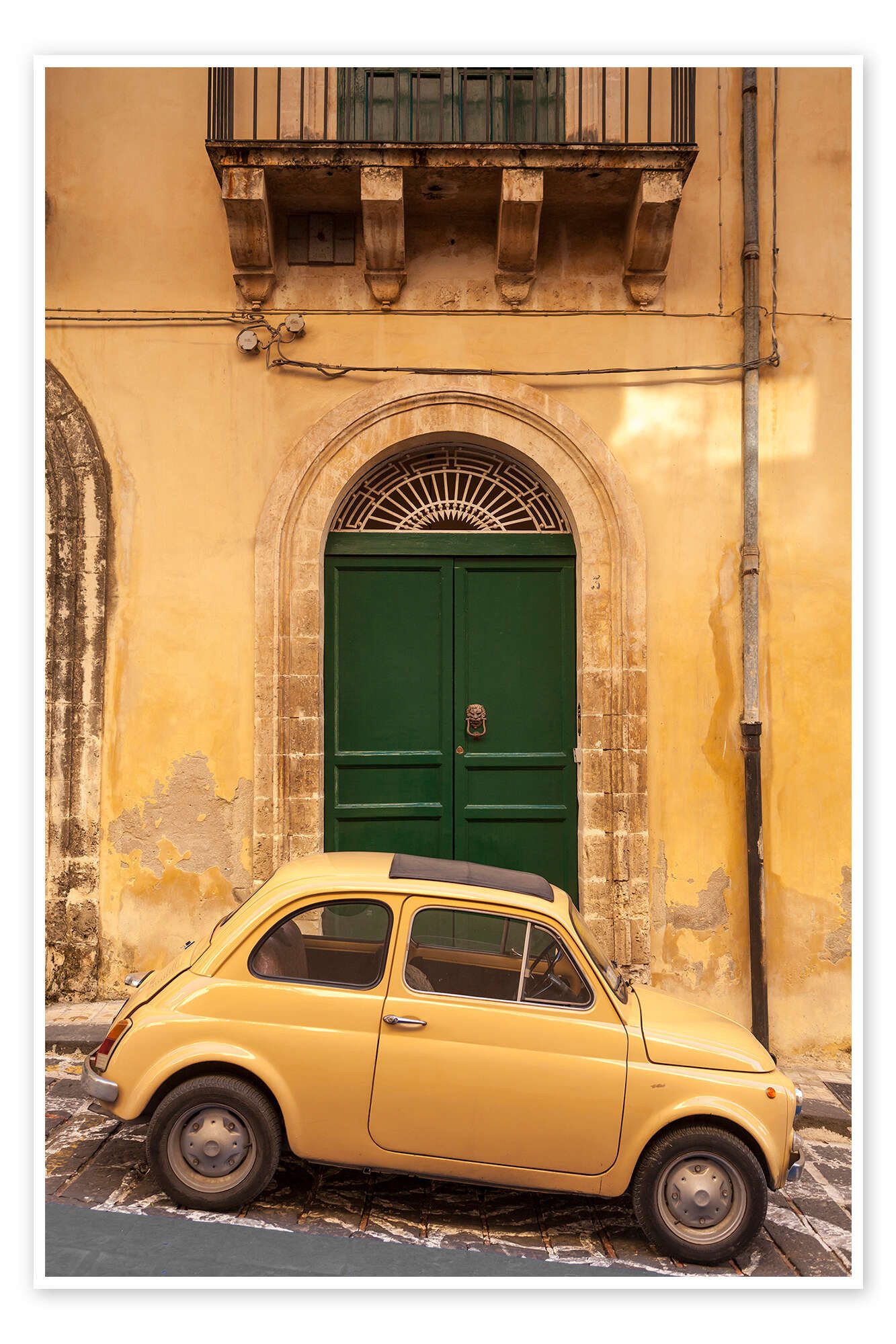 Posterlounge Wandbild Kleiner Italienischer Oldtimer, John Miller, erhältlich als Poster, Leinwandbild, Wandsticker oder Acrylglasbild