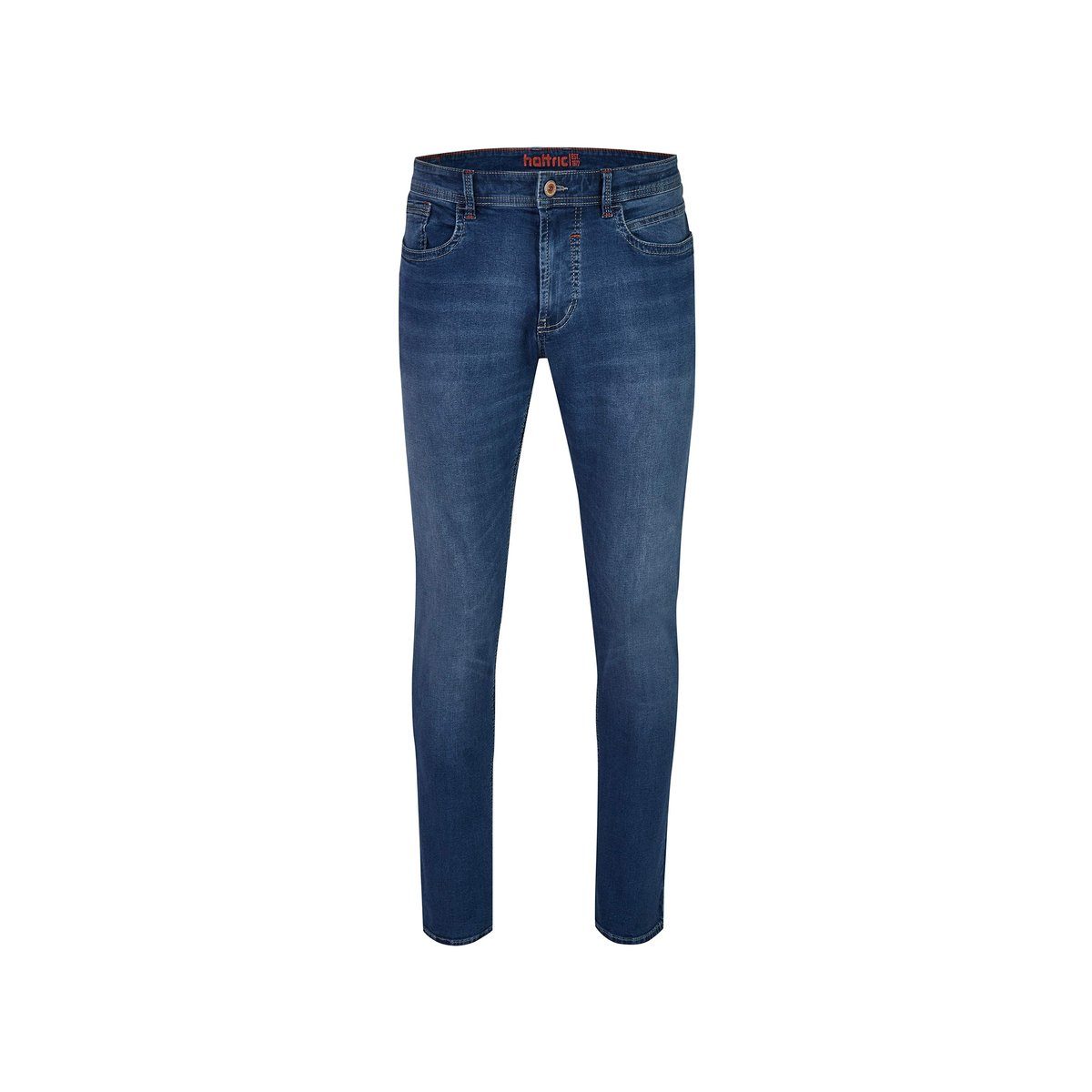 regular Hattric blau Straight-Jeans (1-tlg)