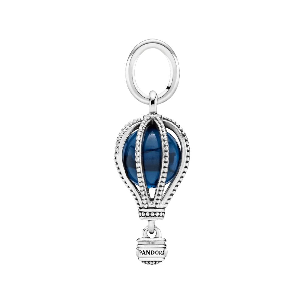 Pandora Charm-Einhänger 798064NMB*, Heißluftballon, Reisen, Fliegen, Blau